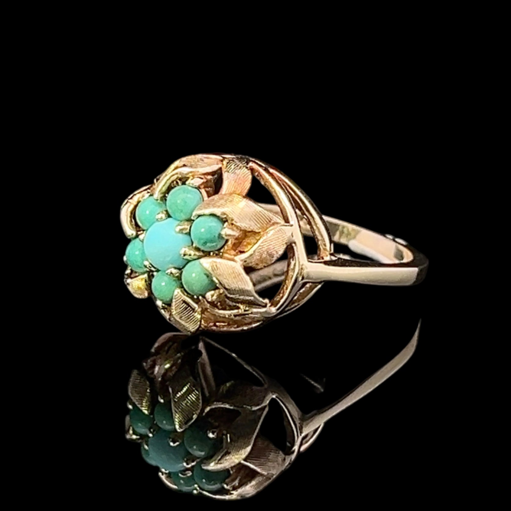 Amaia 14KY Victorian Turquoise Ring