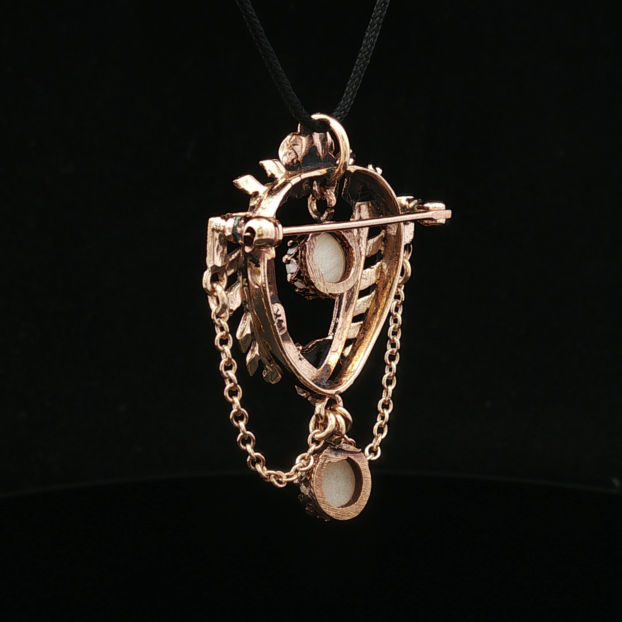 Thearose 14K Yellow Gold Victorian Pearl Pin