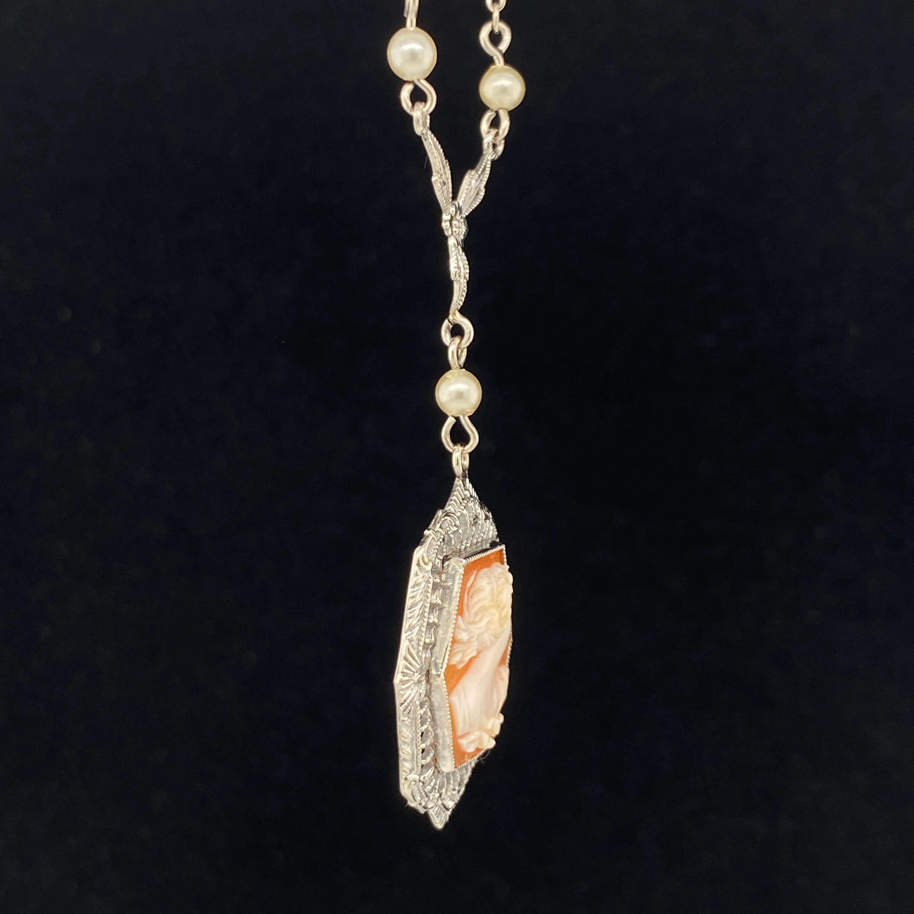 Rachel Cameo Necklace