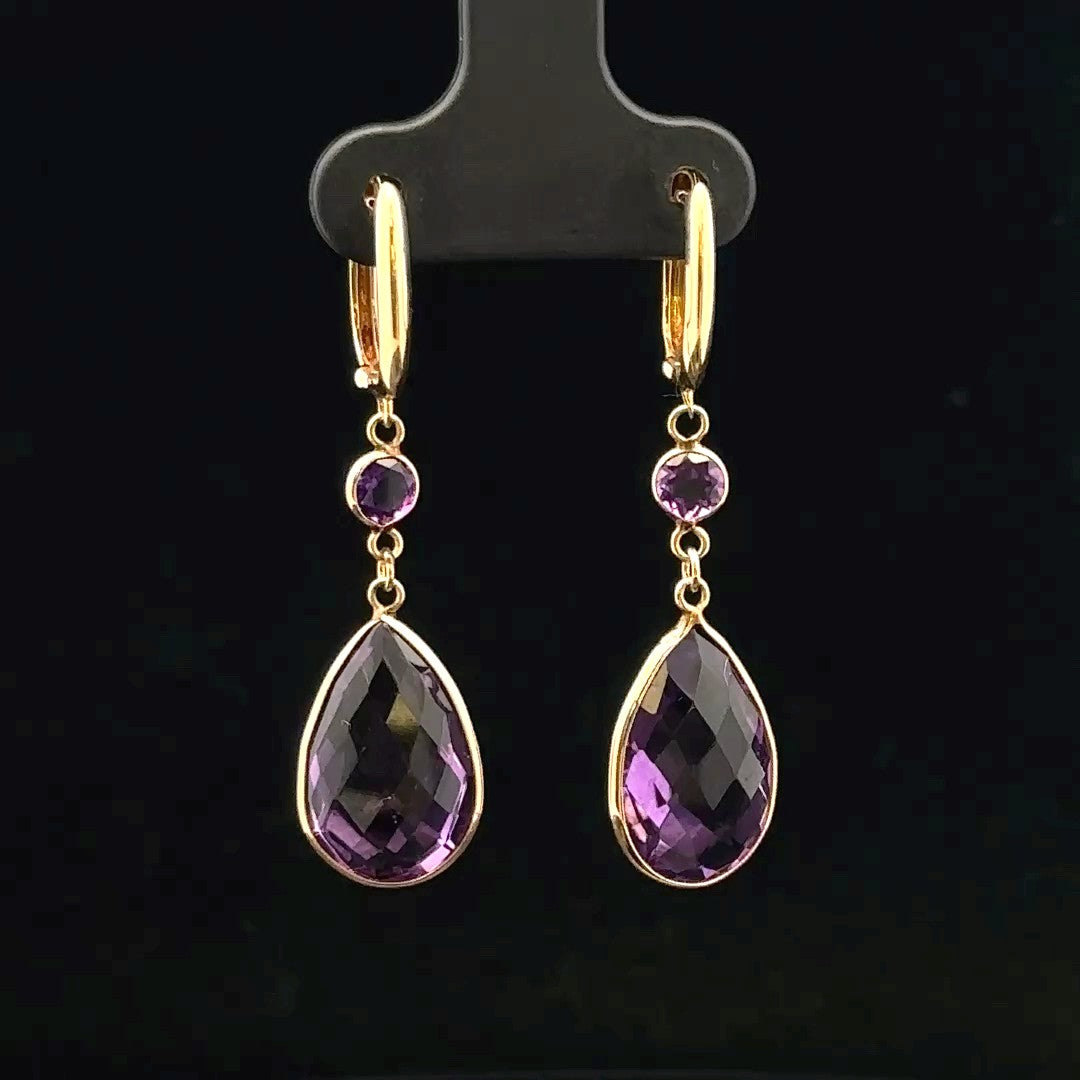 Pauline Amethyst Earrings