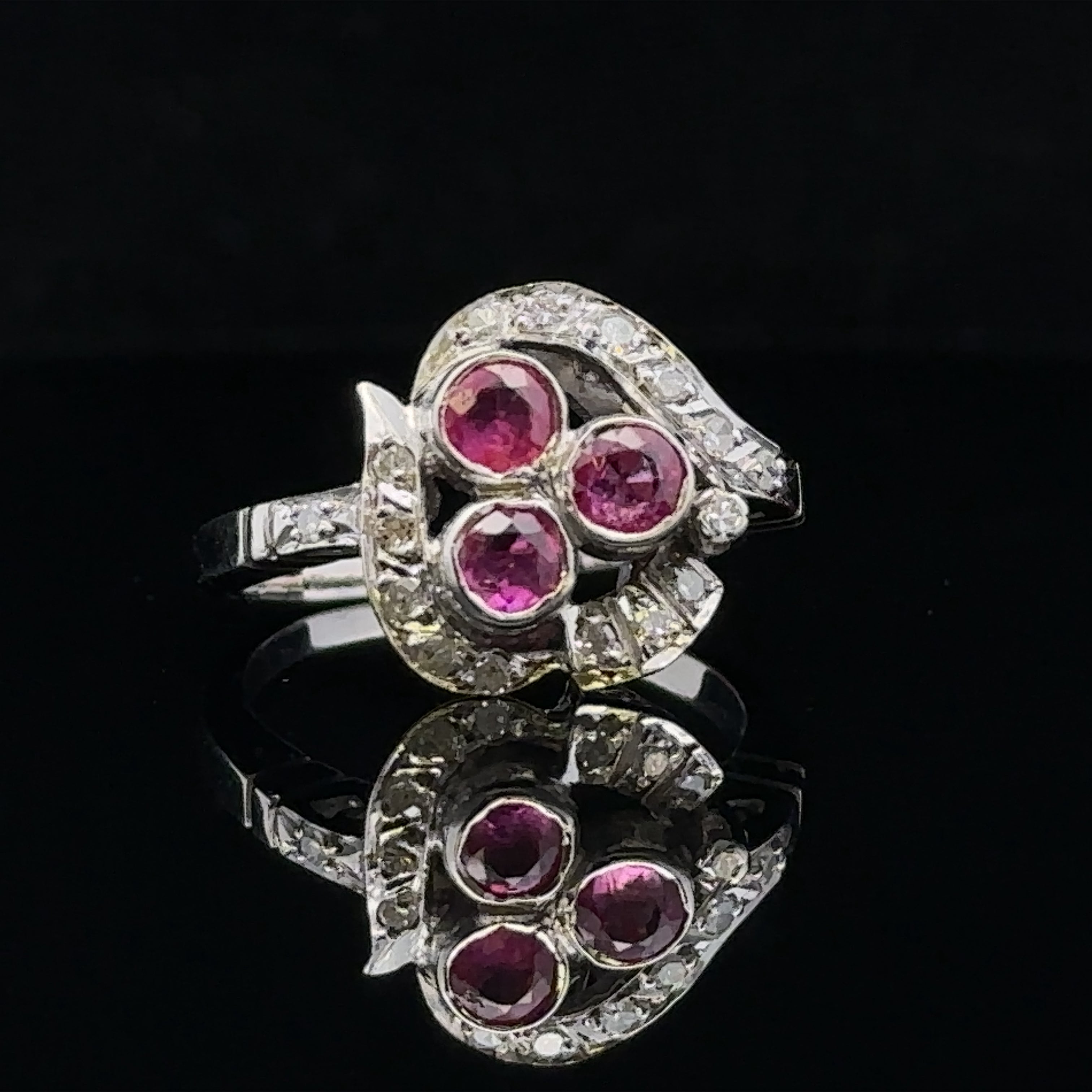 Madalyn Platinum Ruby and Diamond Ring