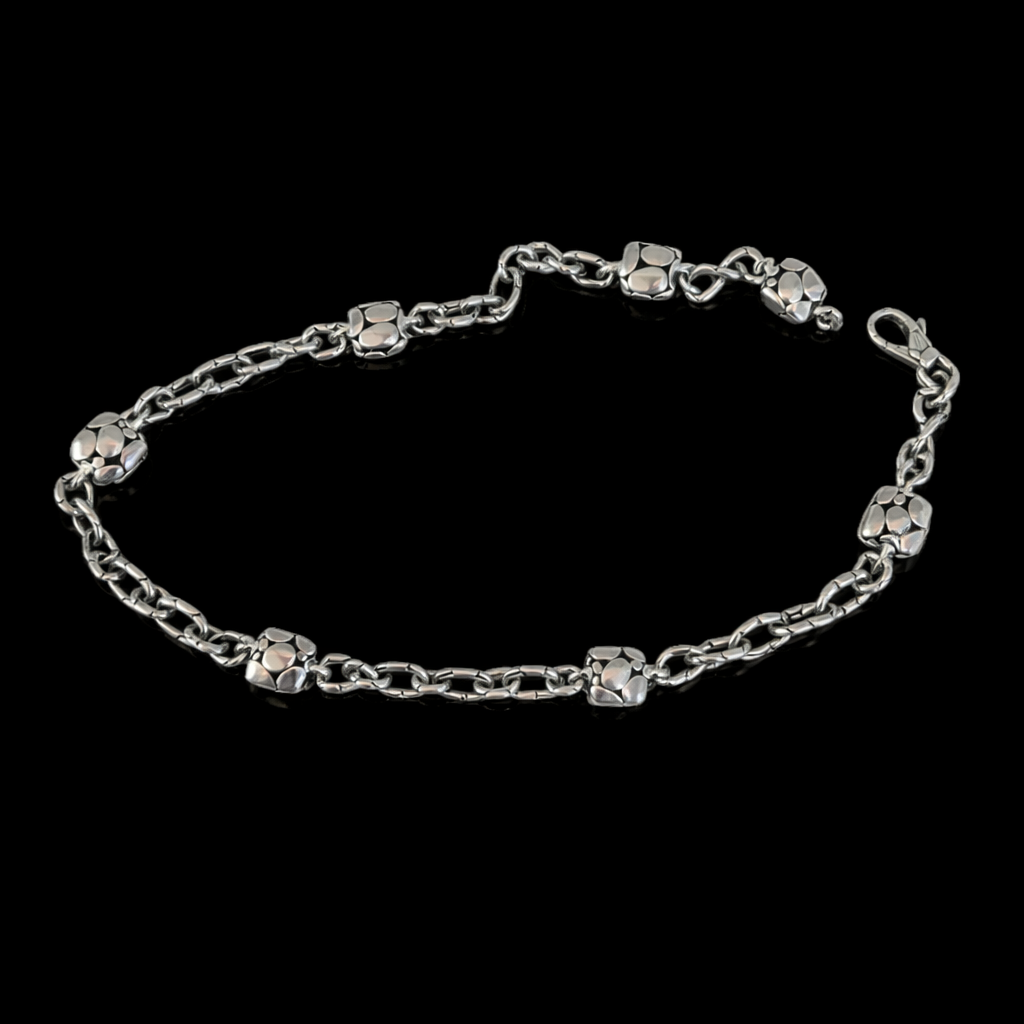 John Hardy Sterling Silver Pebble Necklace