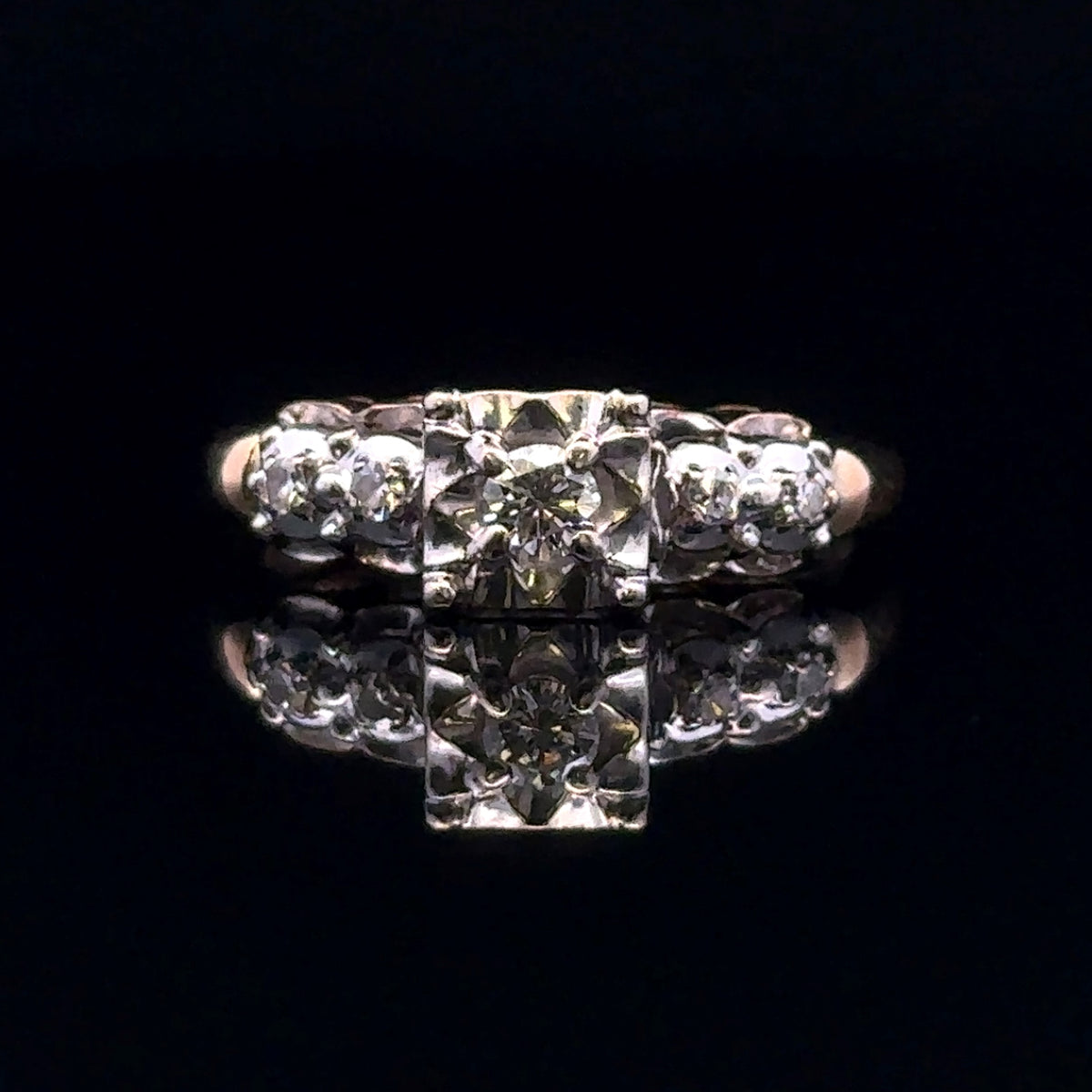 Teresa 14KTT .10 Ct. Center Diamond Engagement Ring