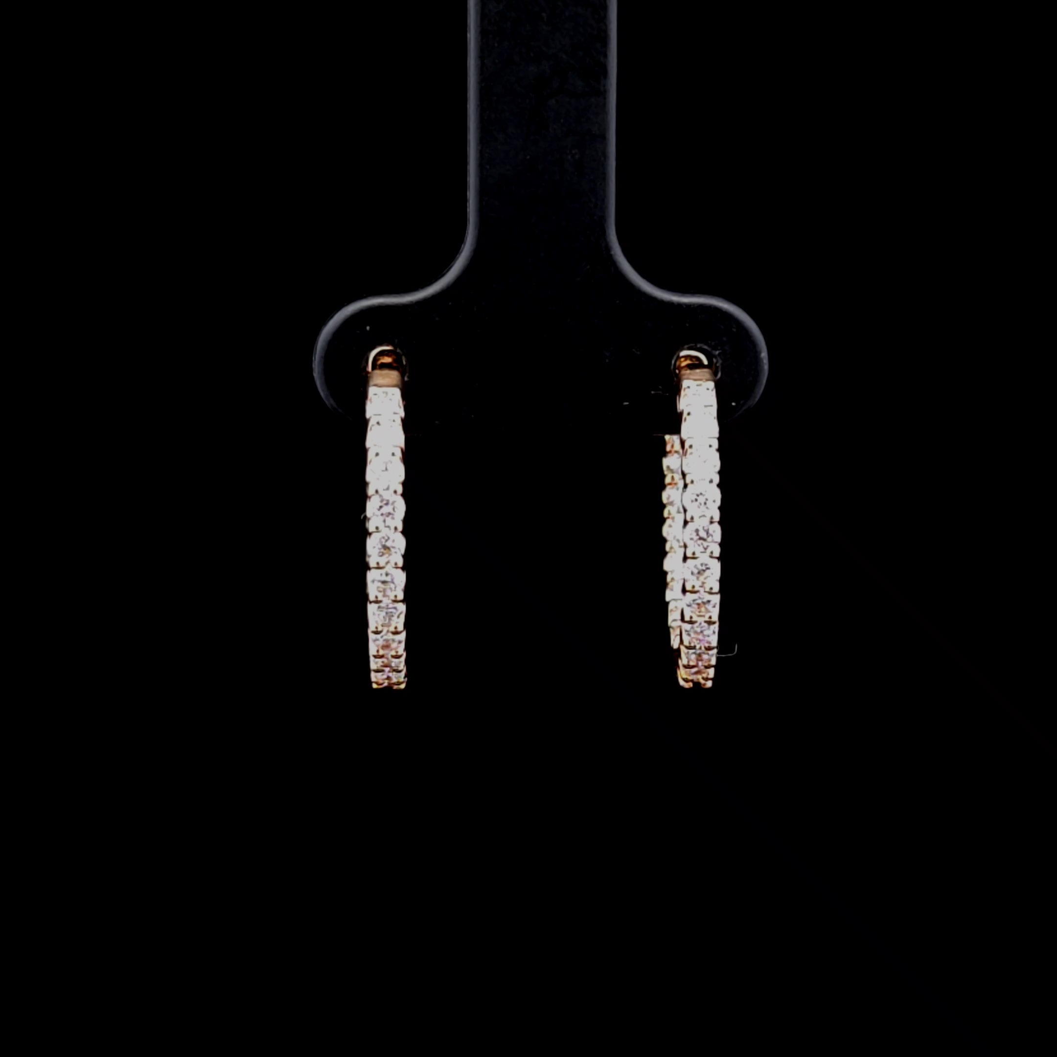 Meadow 14K Yellow Gold 1ct Lab Grown Diamond Hoops