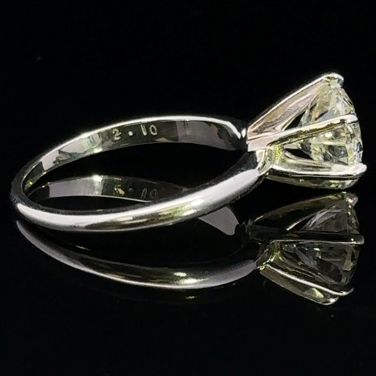 Paula 14K White Gold 2.00CT Diamond Engagement Ring