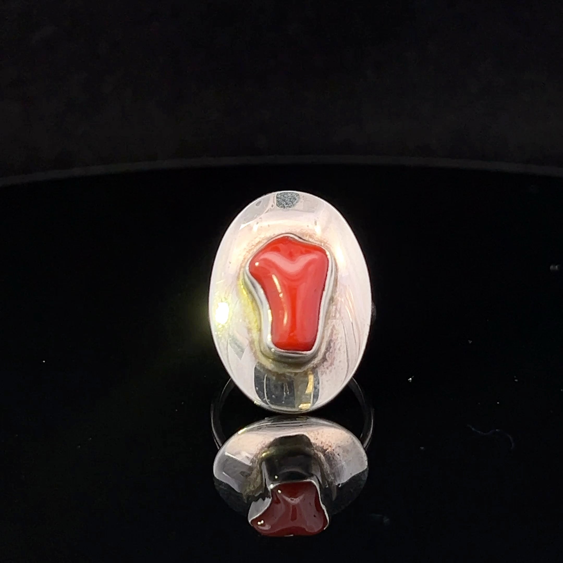 Cassidy S/S Coral Ring