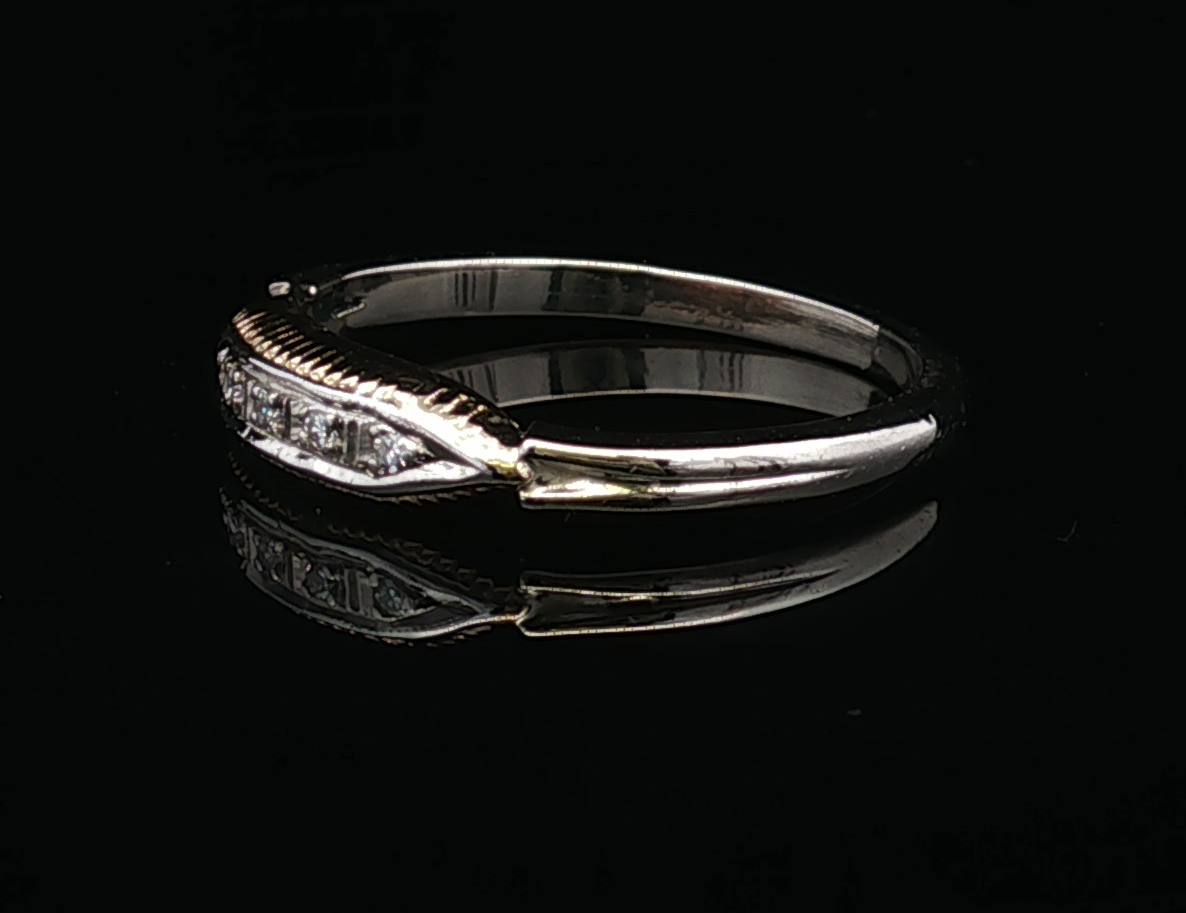Maeve 14K Two Tone .025 CTW Diamond Band