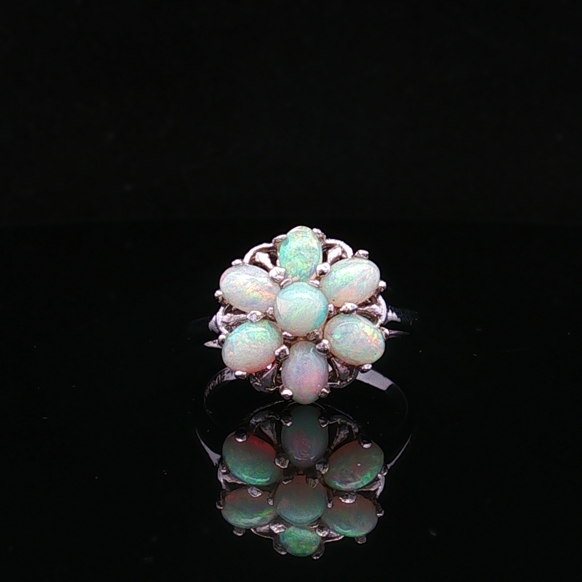 Embere 10KW 1.10 CTW Oval & Round Opal Ring
