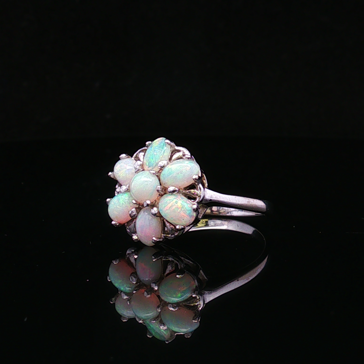 Embere 10KW 1.10 CTW Oval & Round Opal Ring
