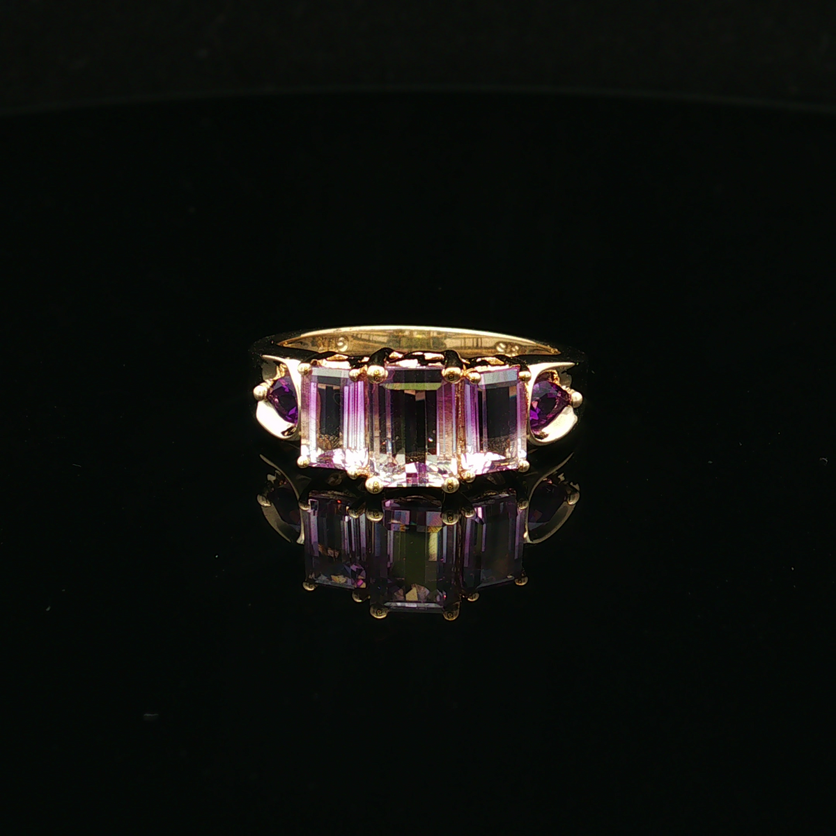 Elisea 10KY 2.50 CTW Ametrine Ring