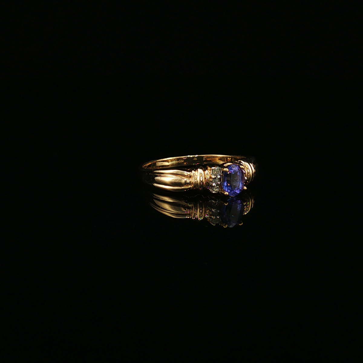 Elspeth 14K Yellow Gold Tanzanite & Diamond Ring