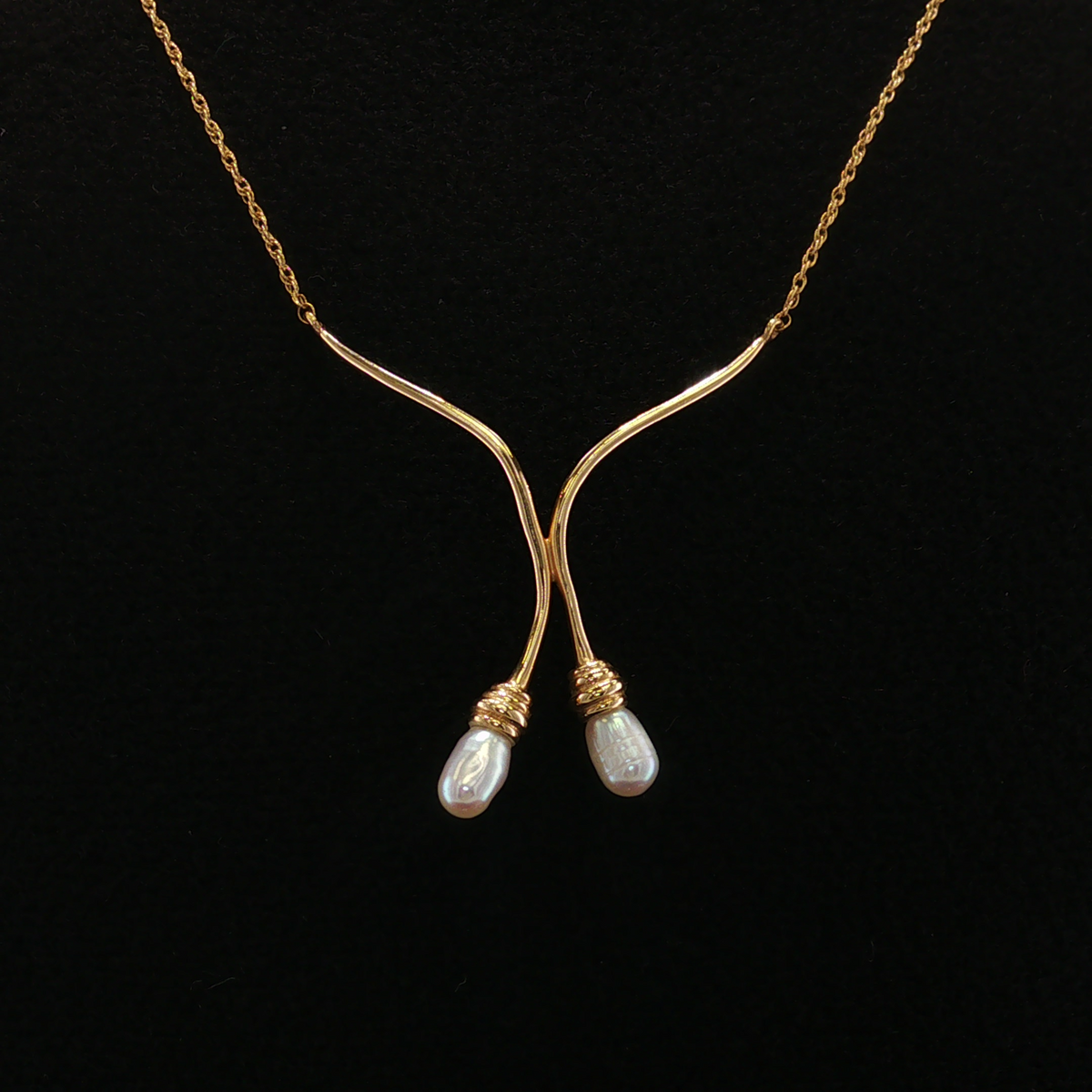 Giselle 14K Yellow Gold Freshwater Pearl Necklace