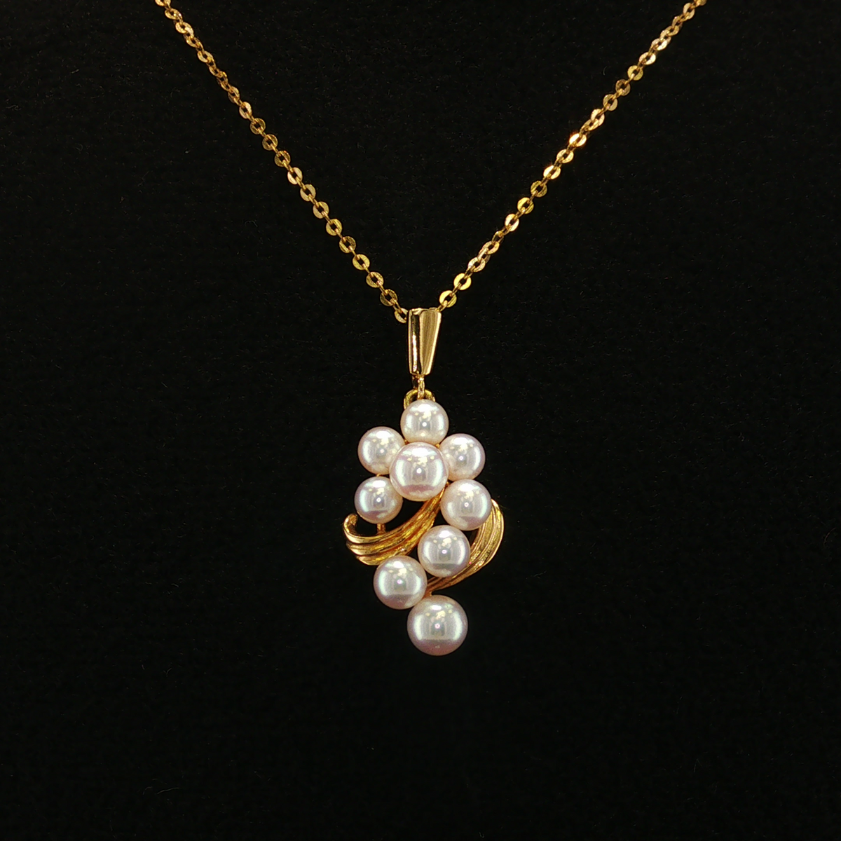 Maxine 18K Yellow Gold Pearl Pendant Necklace