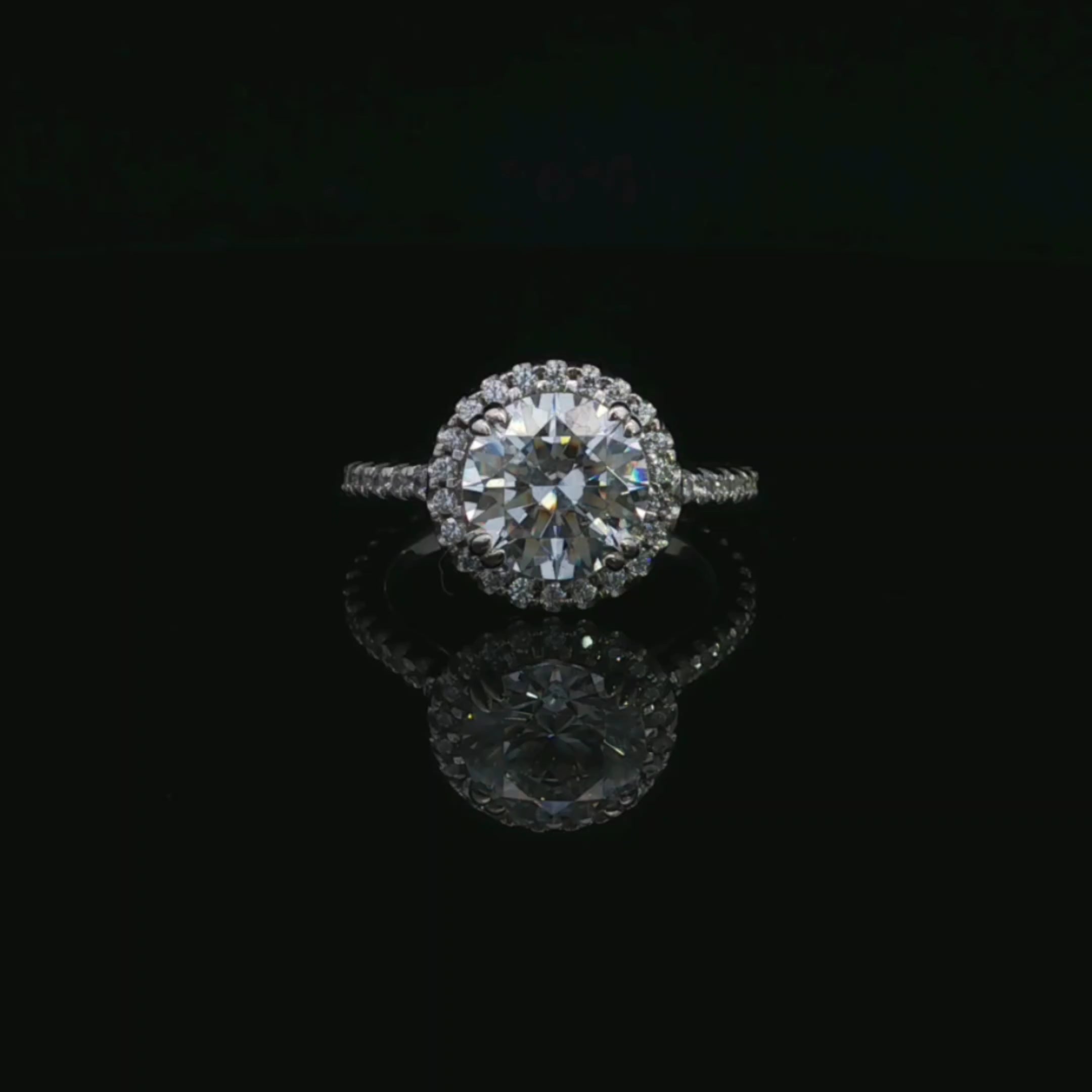 Rosie 14K White Gold 2.04CT Lab Diamond Ring with Accents