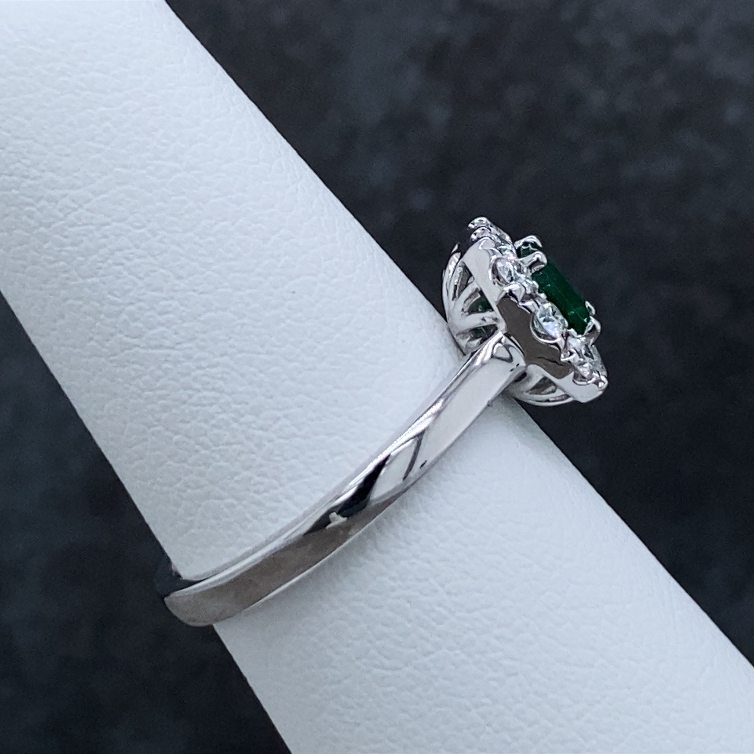 Lennon Emerald with Diamond Ring