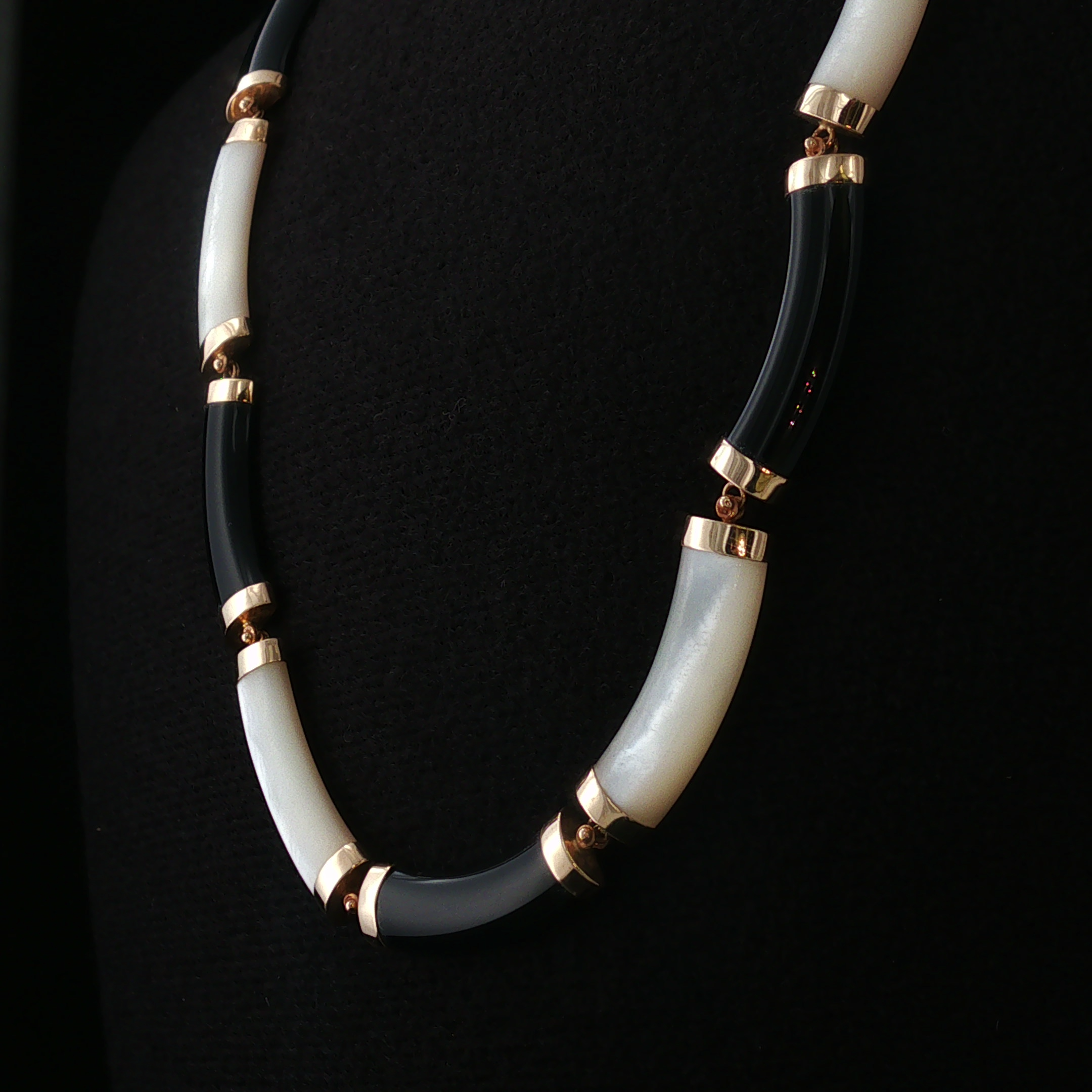Alizee 14K Yin Yang Mother of Pearl Necklace