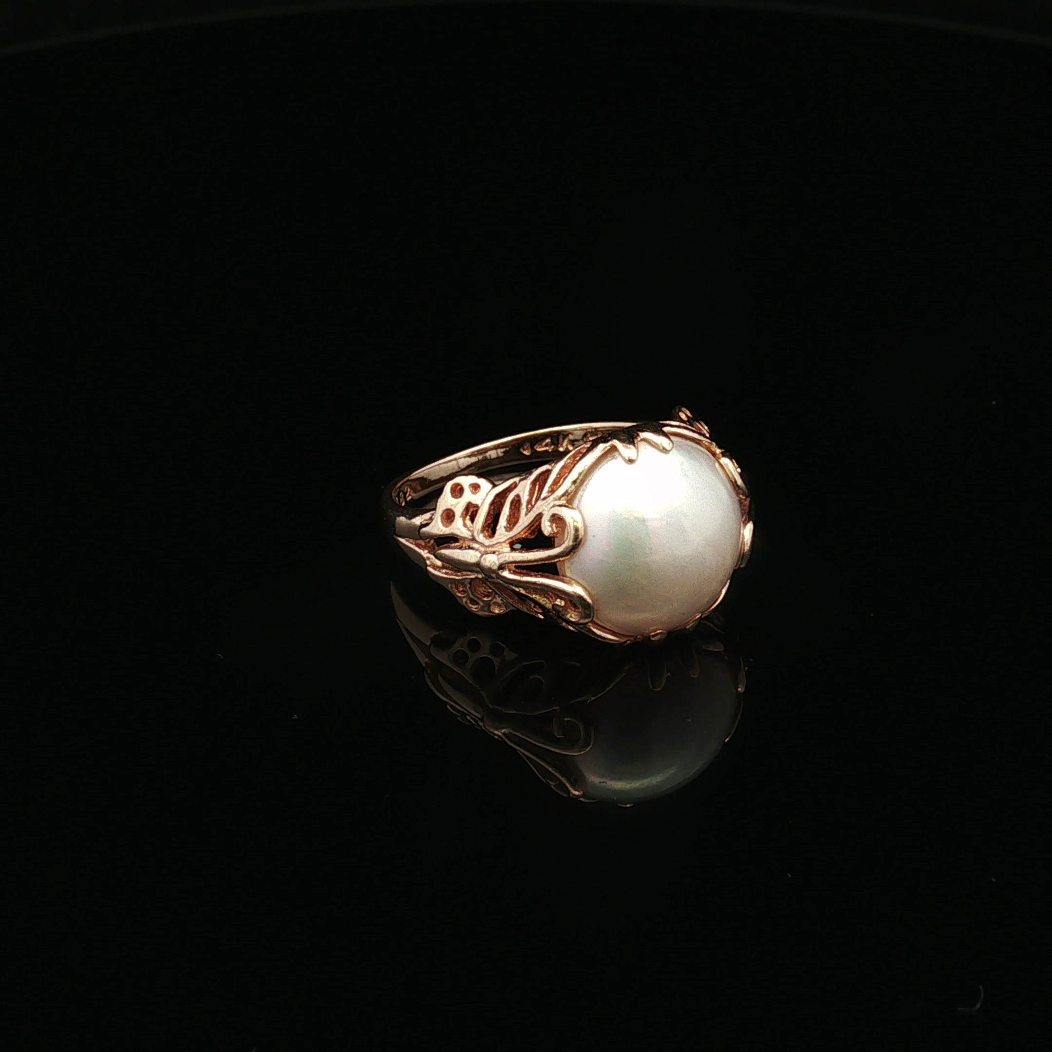 Lilahia 14KY Mabe Pearl Ring