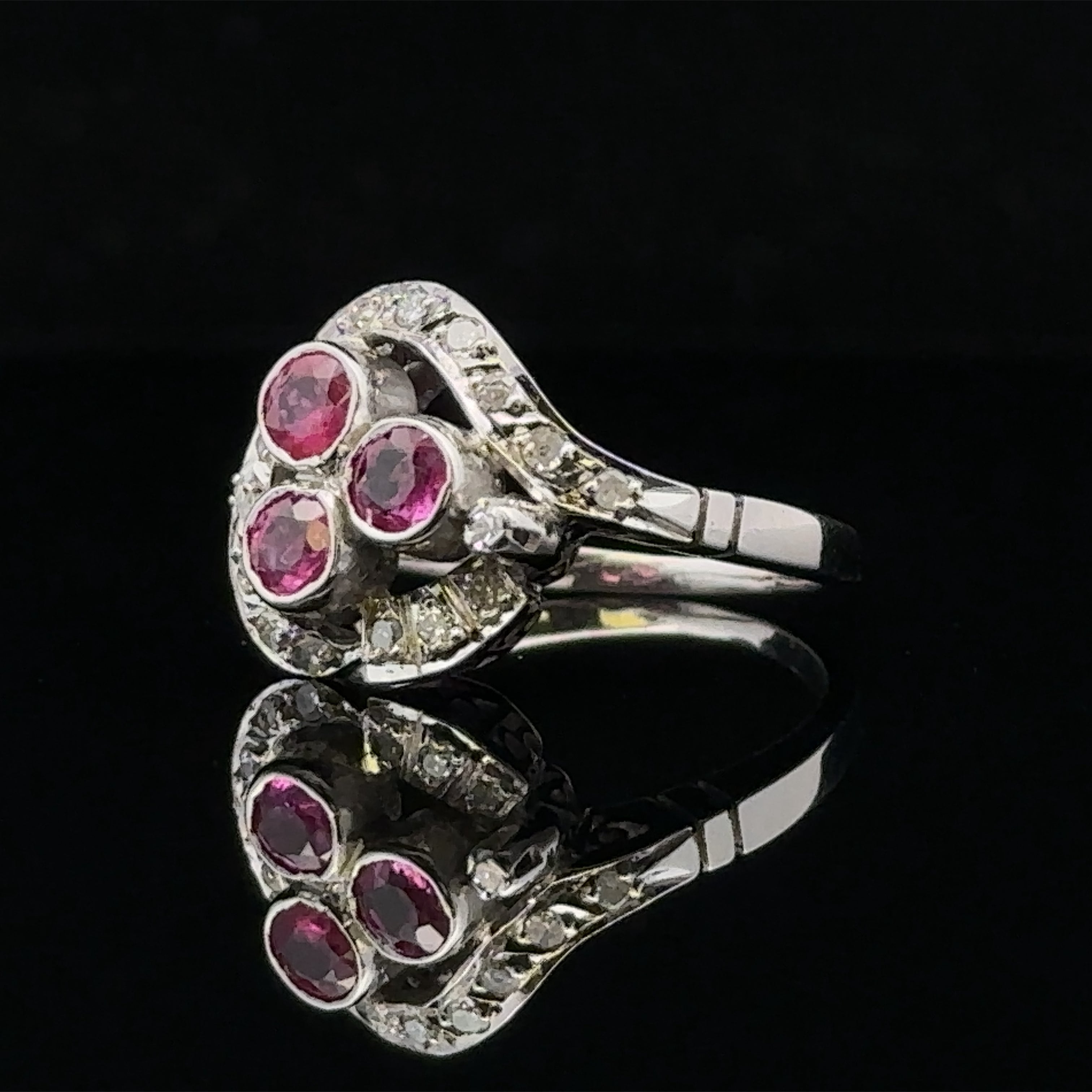 Madalyn Platinum Ruby and Diamond Ring