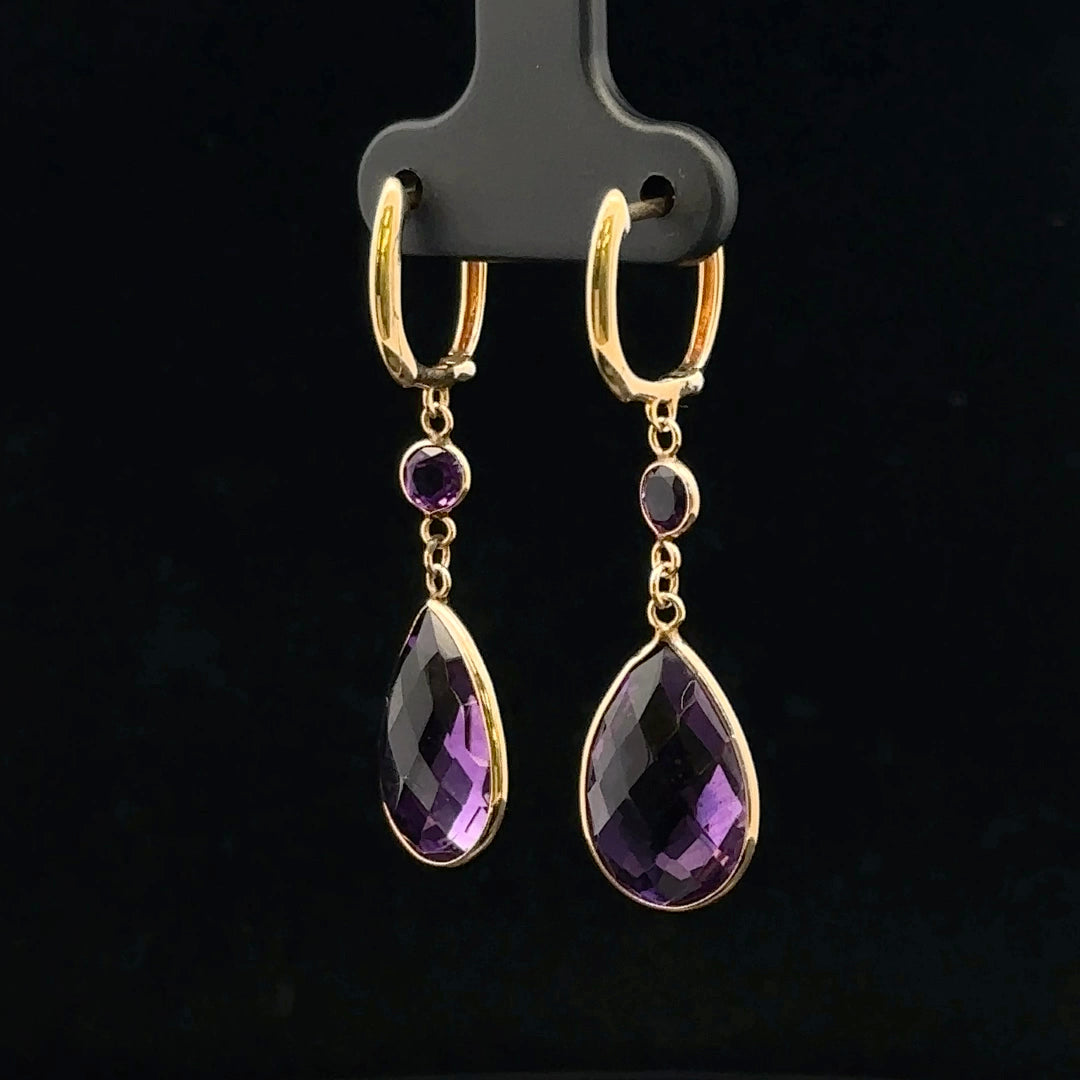 Pauline Amethyst Earrings