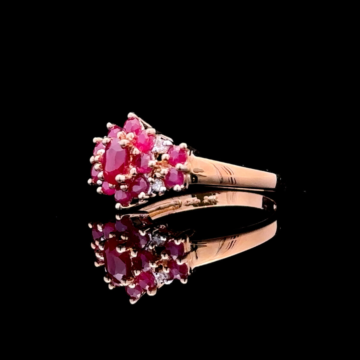 Jemma 14K Yellow Gold Ruby and Diamond Ring