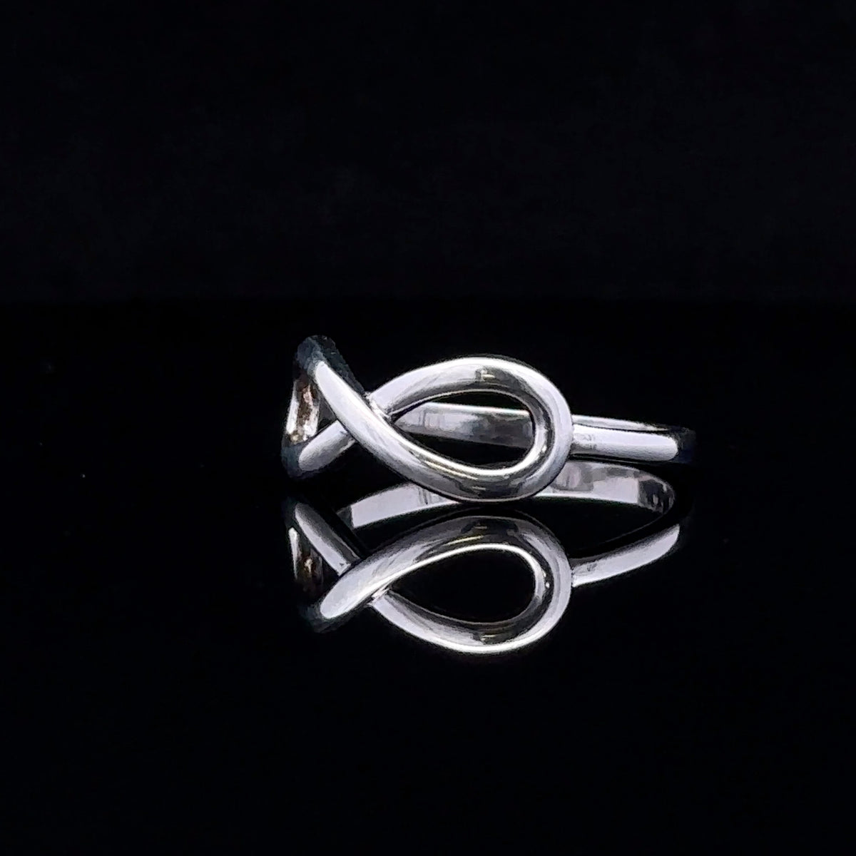 Polished Sterling Silver Infinity Ring