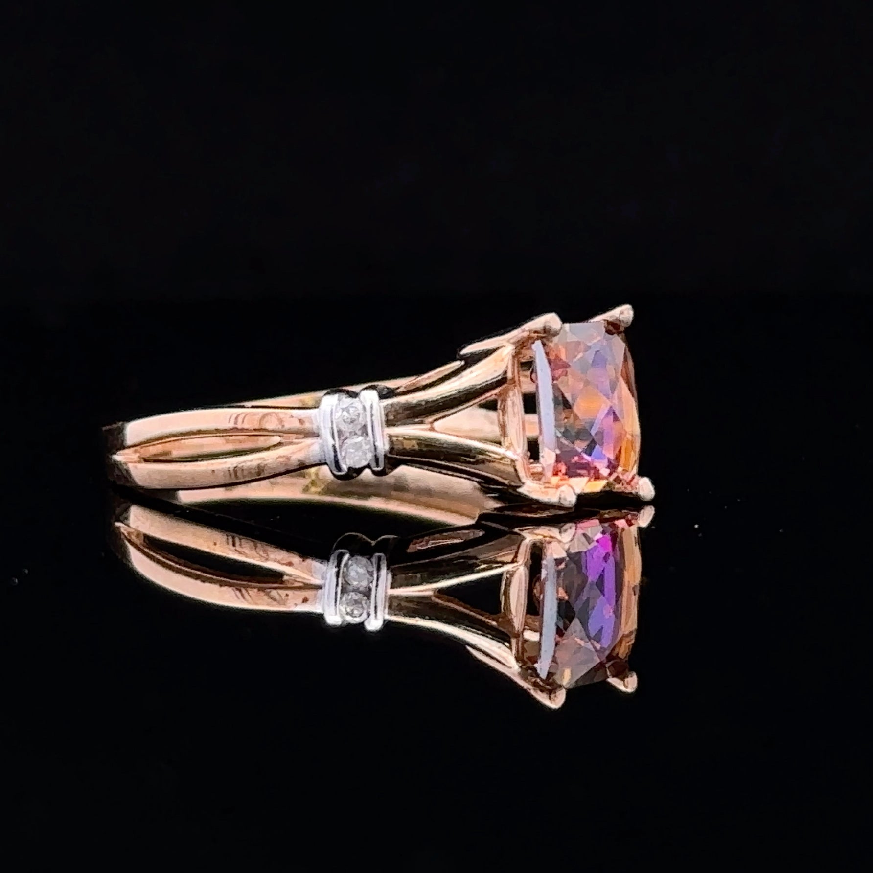 Jordyn Gold Ring with Sunrise Topaz