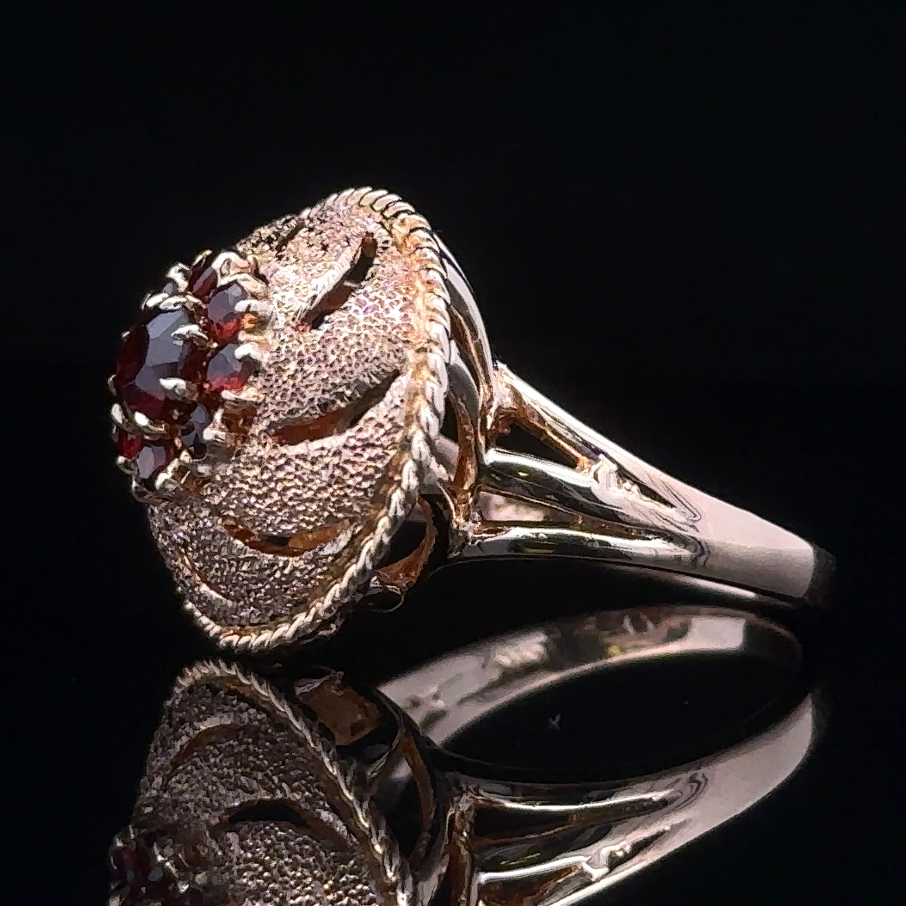 Aubriella Vintage Garnet Ring