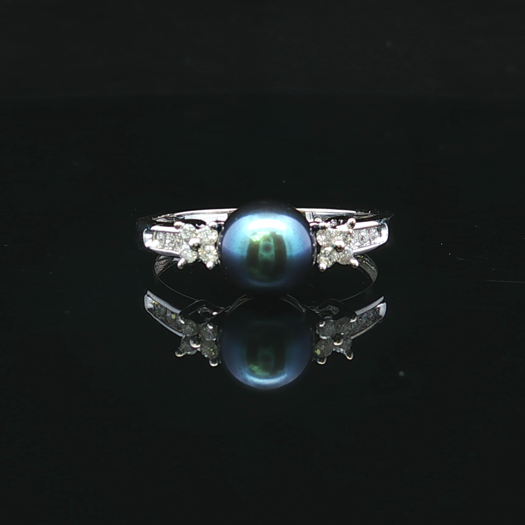Henrietta Peacock Pearl & Diamond Ring – 10K