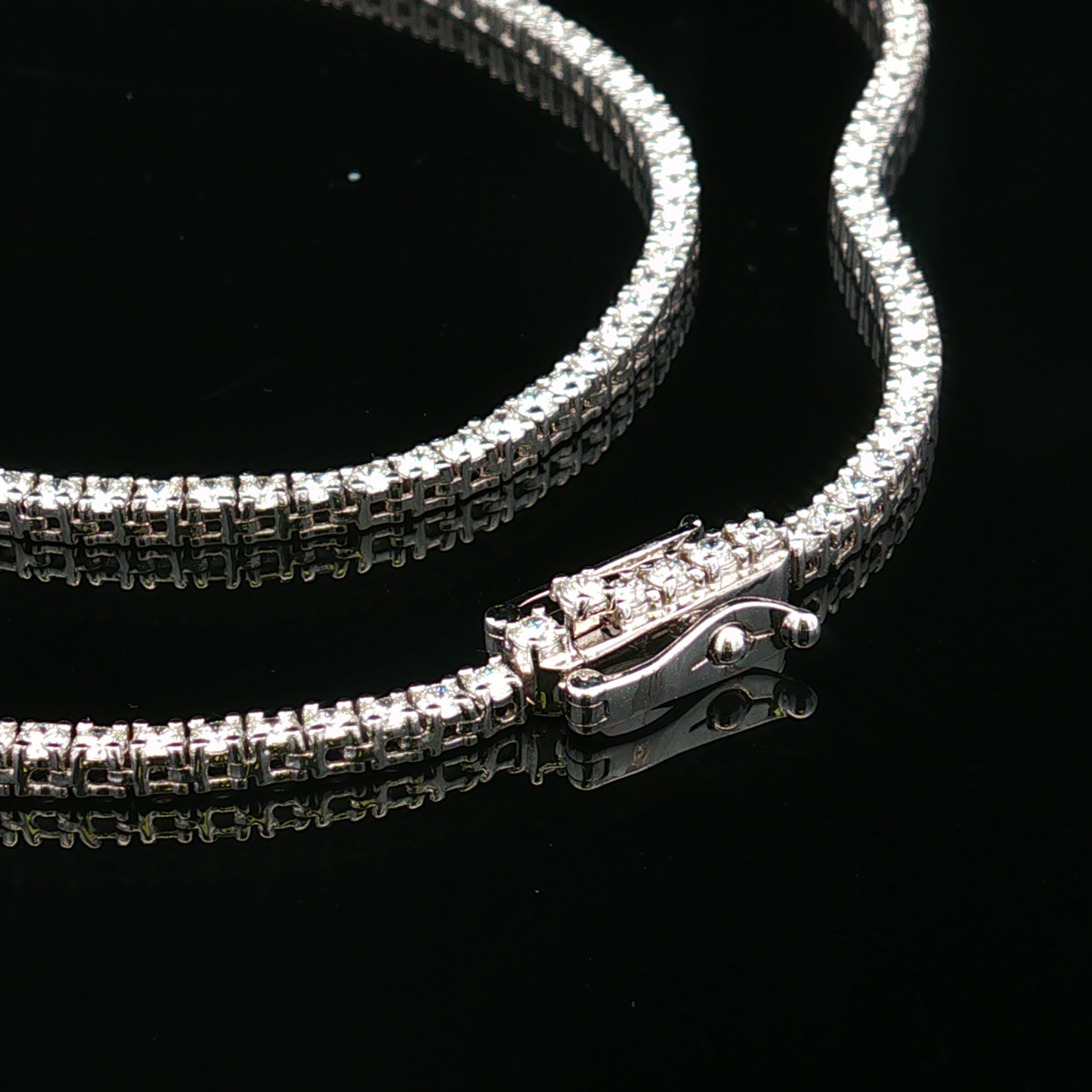 Zara 14KW Lab Grown Diamond Tennis Necklace