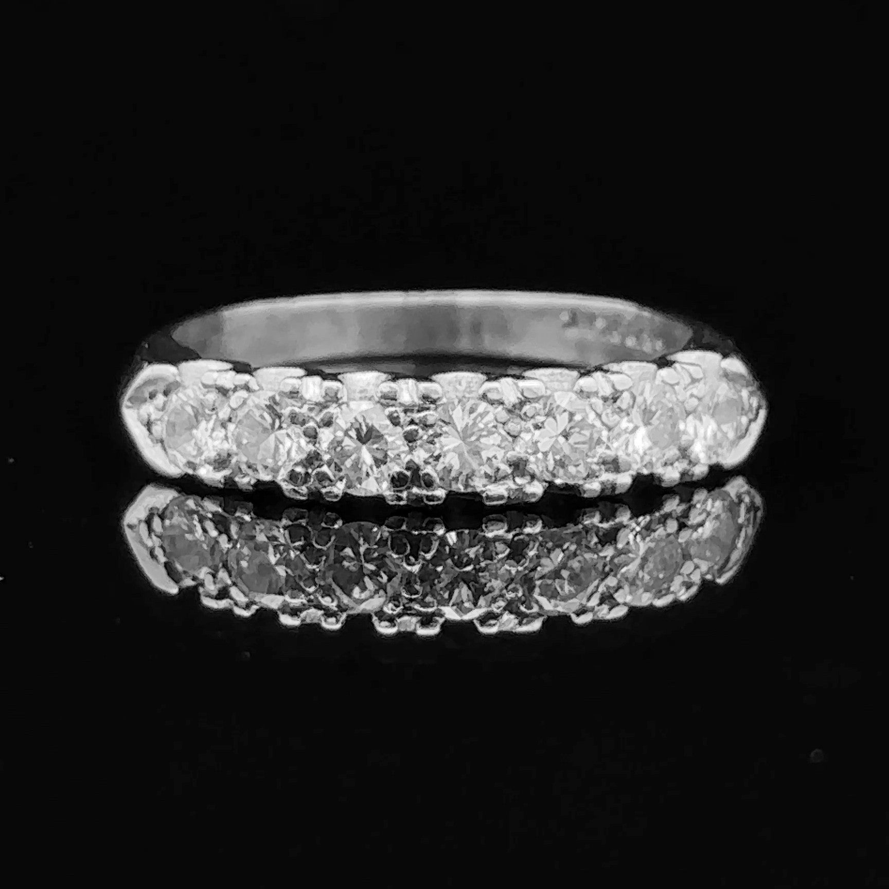 Ansley Diamond Wedding Band in Platinum