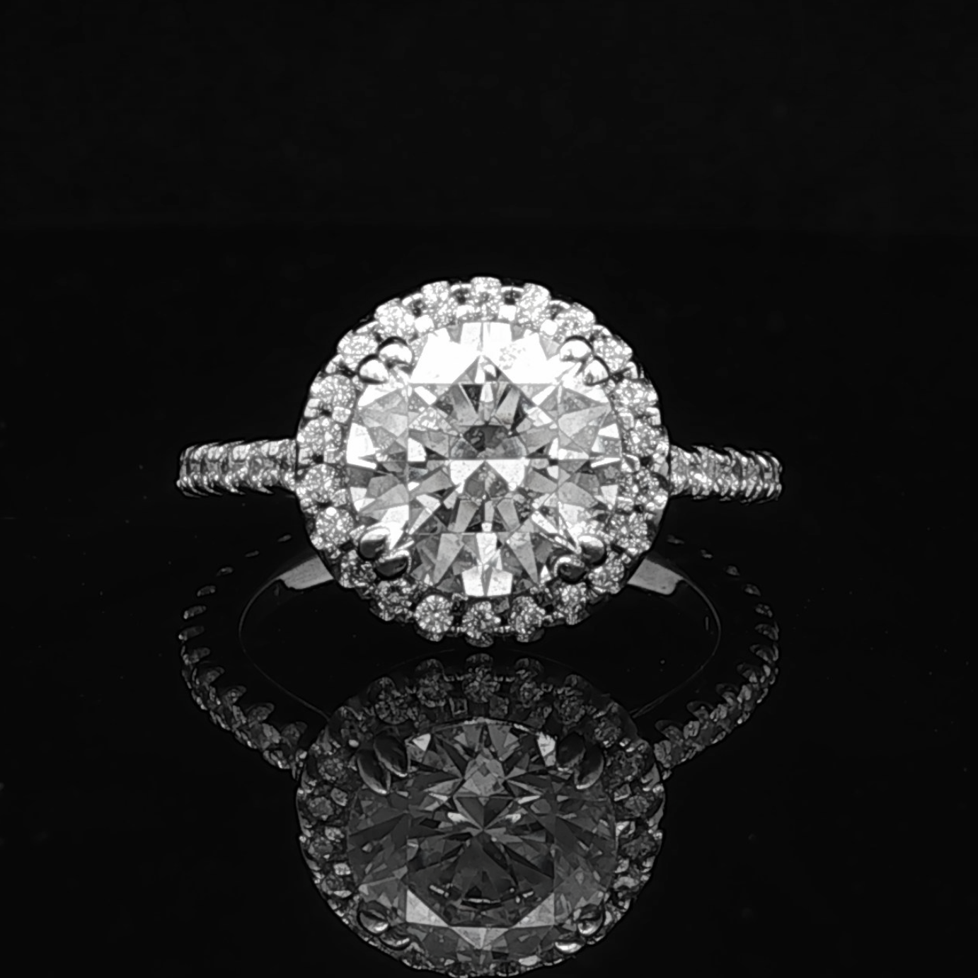 Rosie 14K White Gold 2.04CT Lab Diamond Ring with Accents