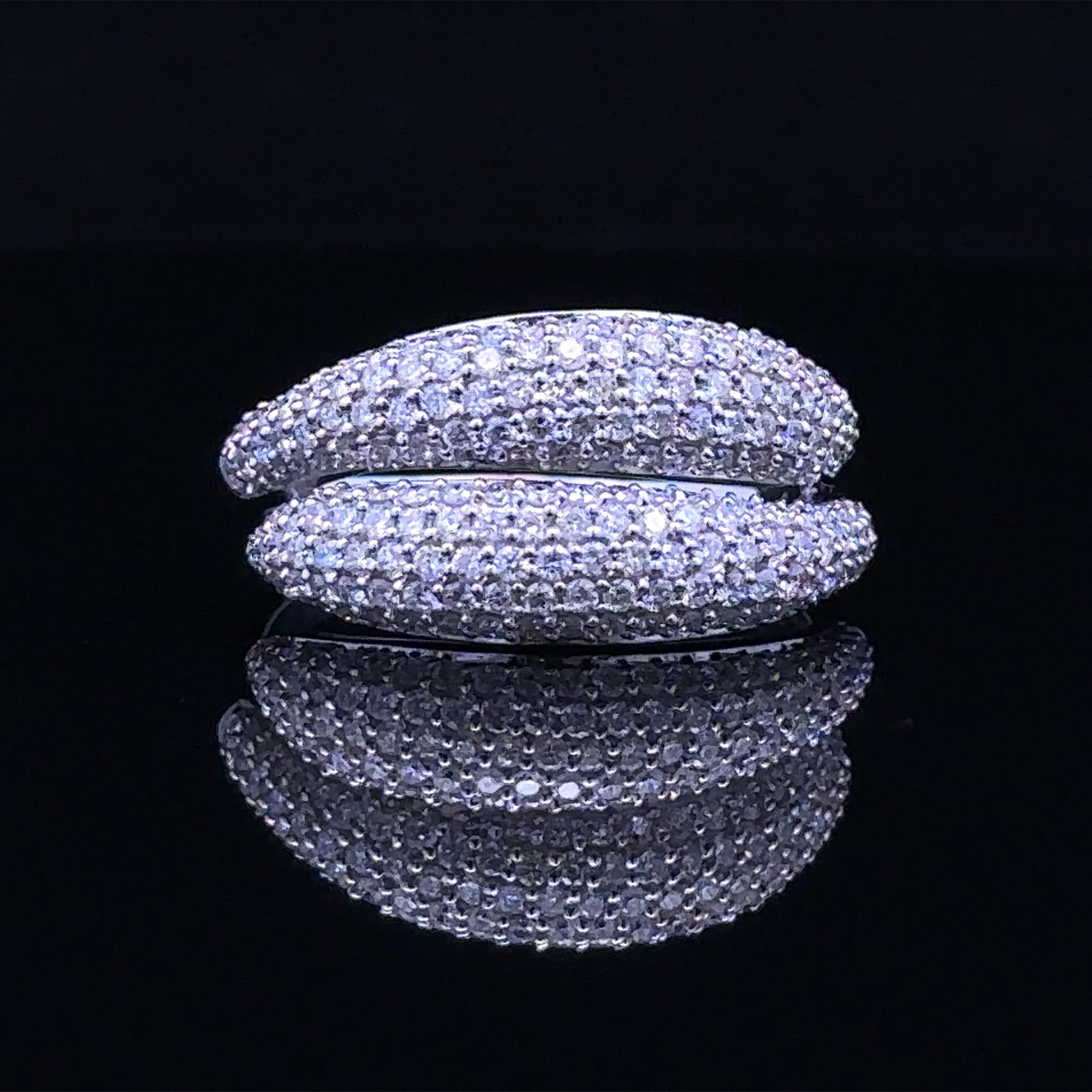 Macie Diamond Bypass Ring