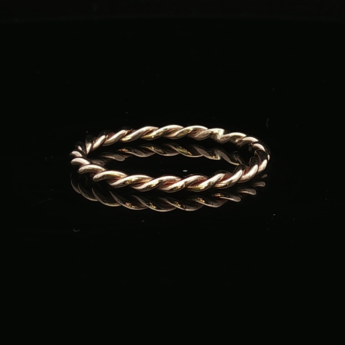 Ensley 2mm Twisted Rope Band in 14K Yellow Gold by Kathryn