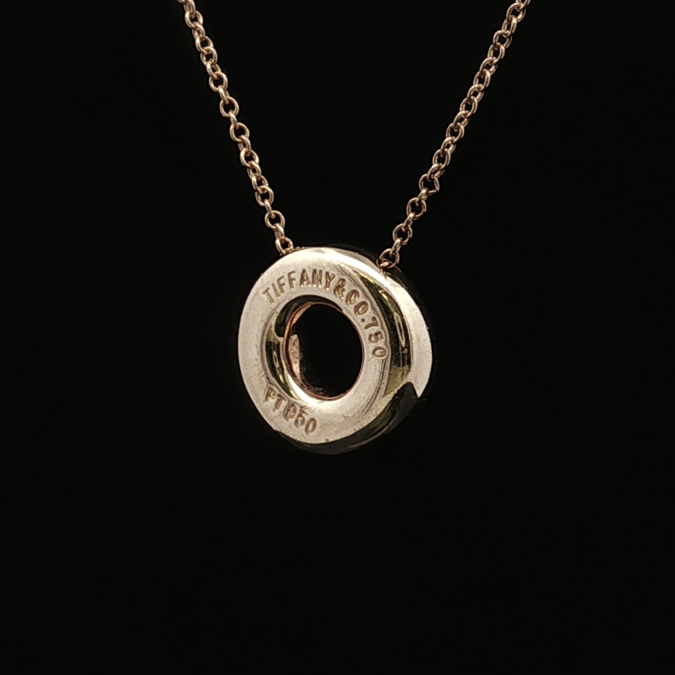 T&Co. Etoile Two-Tone Diamond Circle Necklace