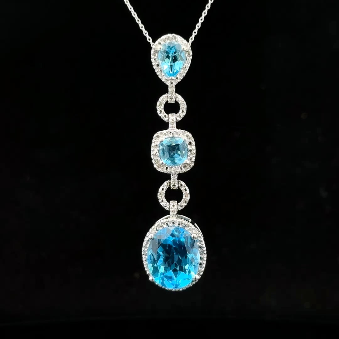 Heavenly BlueTopaz Necklace