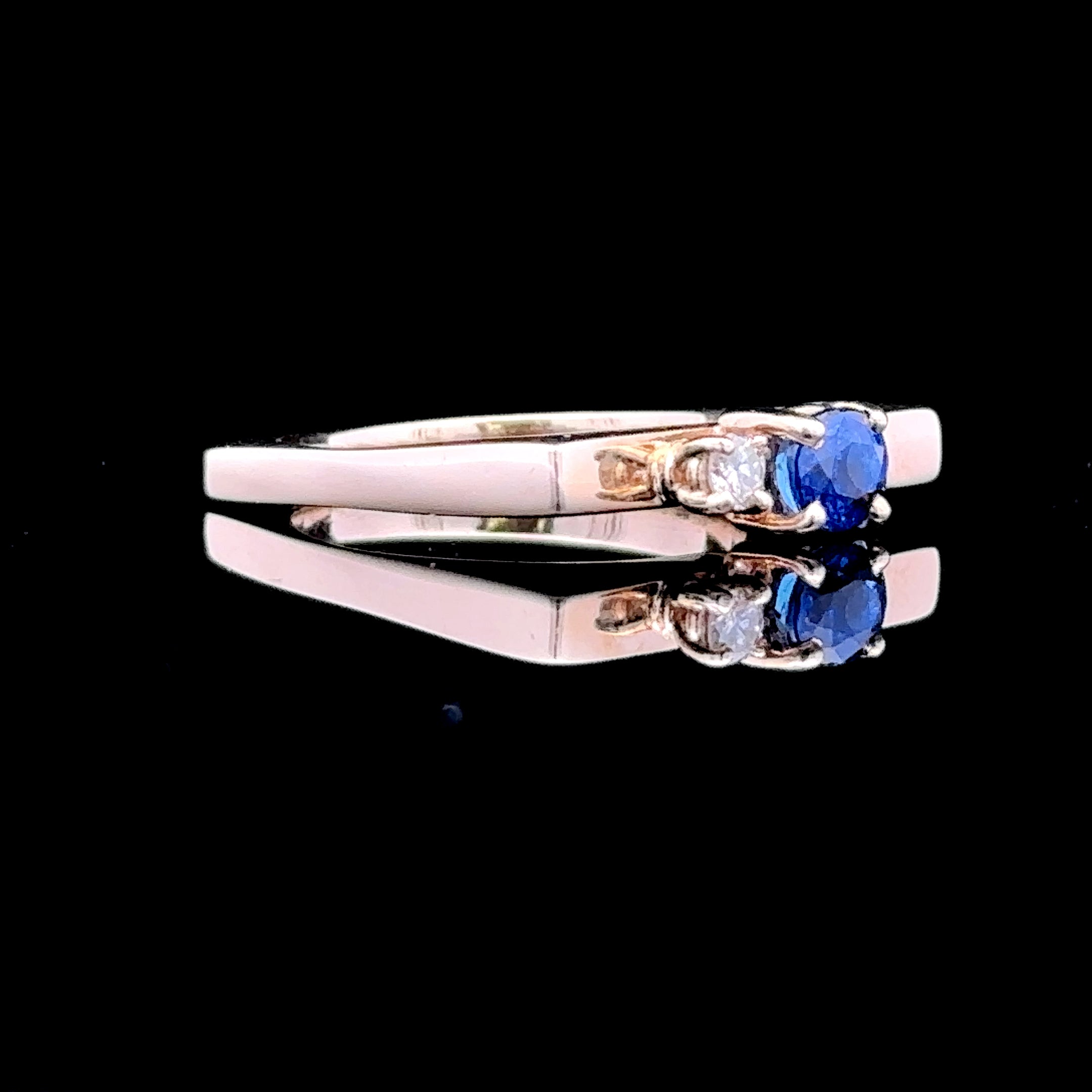 Lilian 14K Yellow Gold Sapphire and Diamond Ring