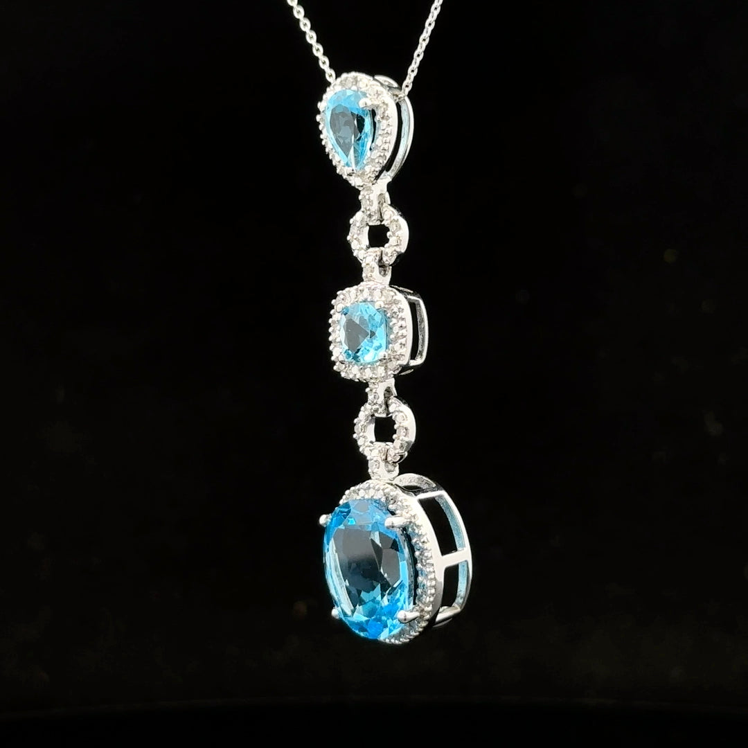 Heavenly BlueTopaz Necklace