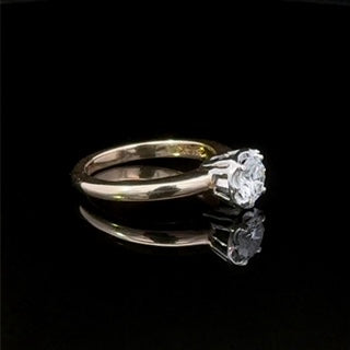 Casey 14k Yellow Gold Diamond Solitaire Engagement Ring