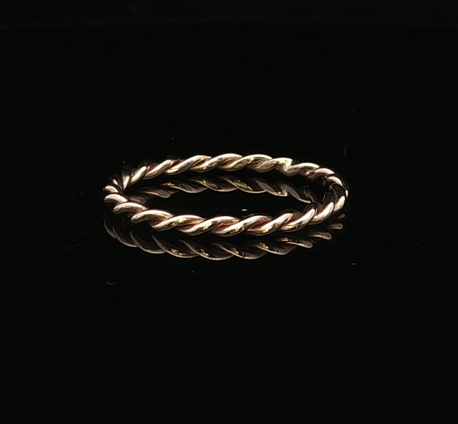 Ensley 2mm Twisted Rope Band in 14K Yellow Gold by Kathryn