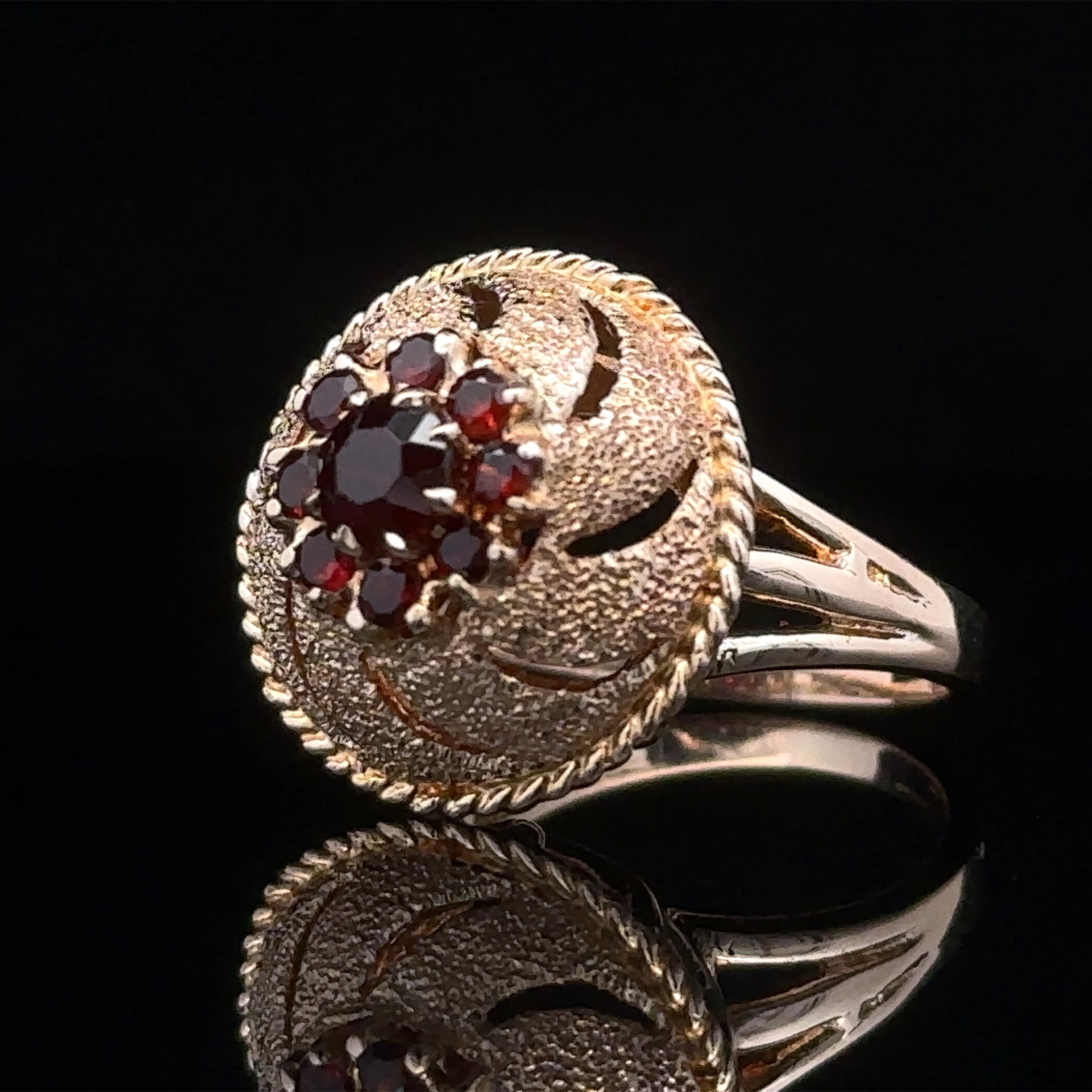Aubriella Vintage Garnet Ring