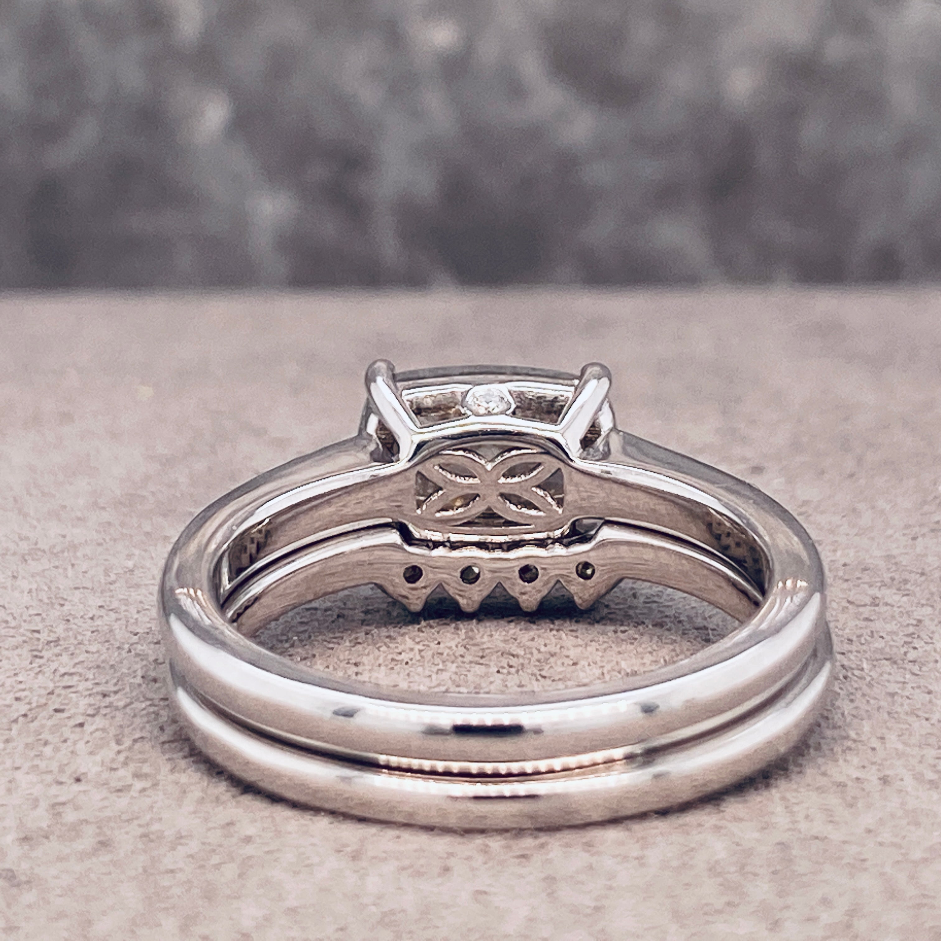 Summer 14K White Gold Salt & Pepper Diamond Wedding Set