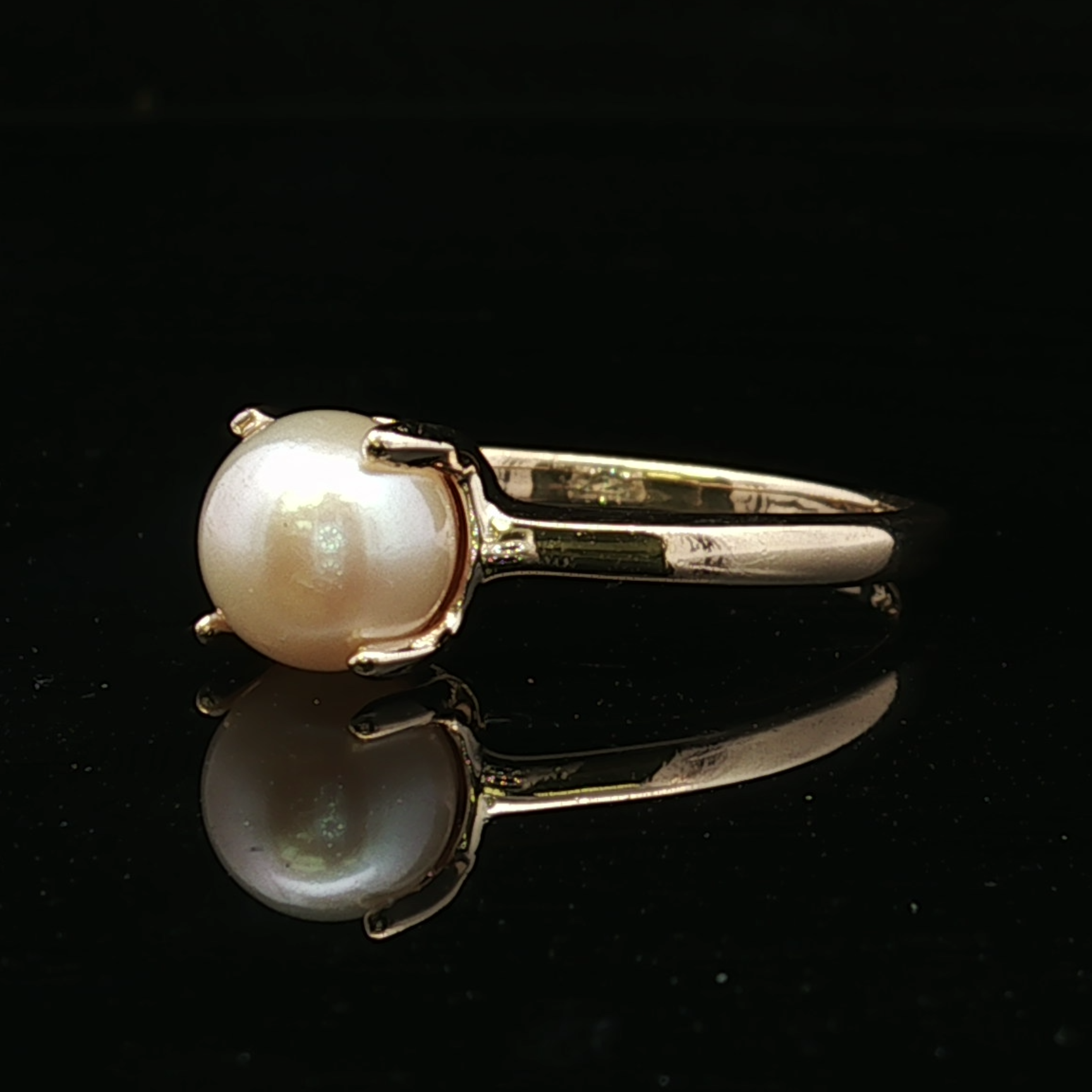 Frances 14K Yellow Gold Pearl Ring