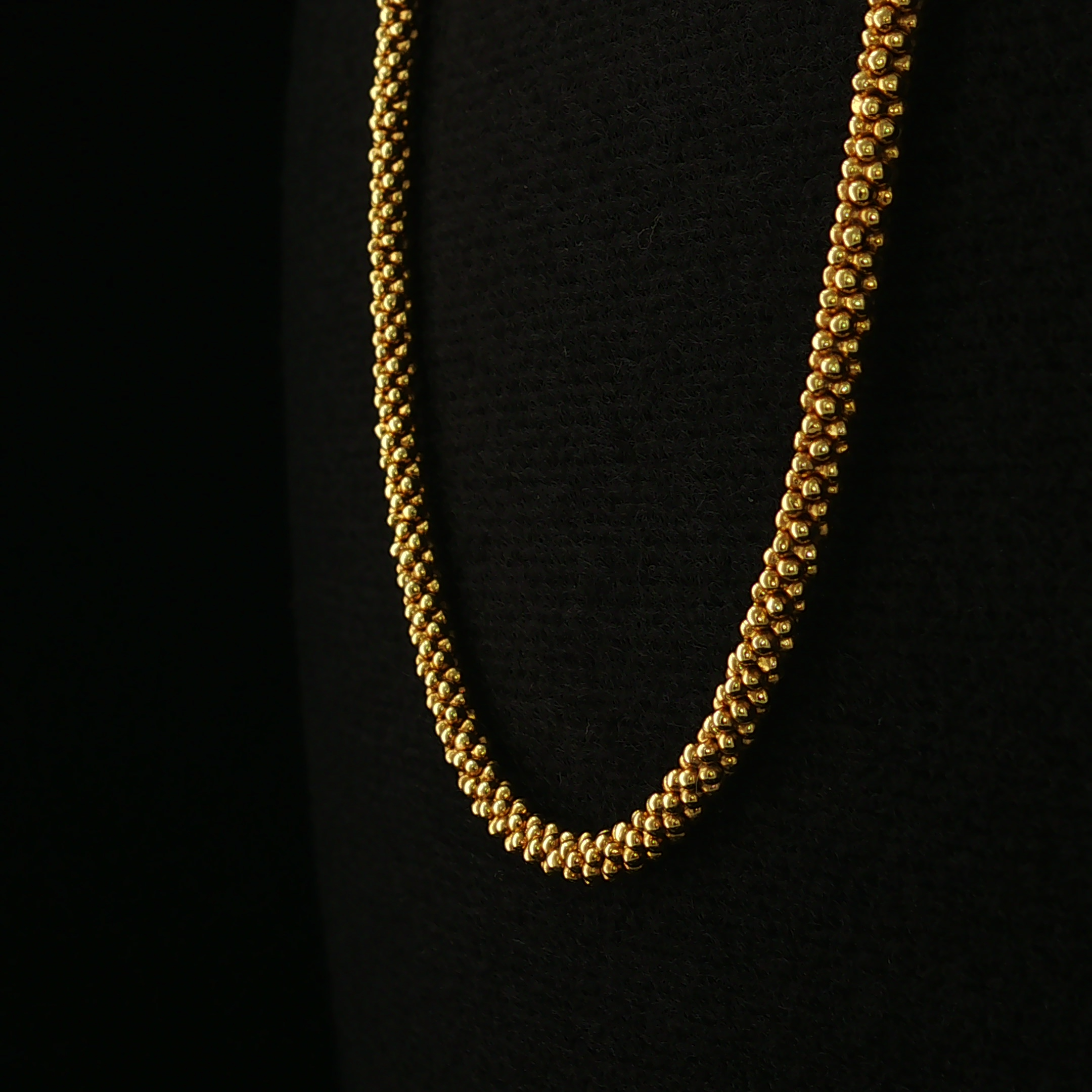 Vianne Lagos 18K Yellow Gold Bead Necklace