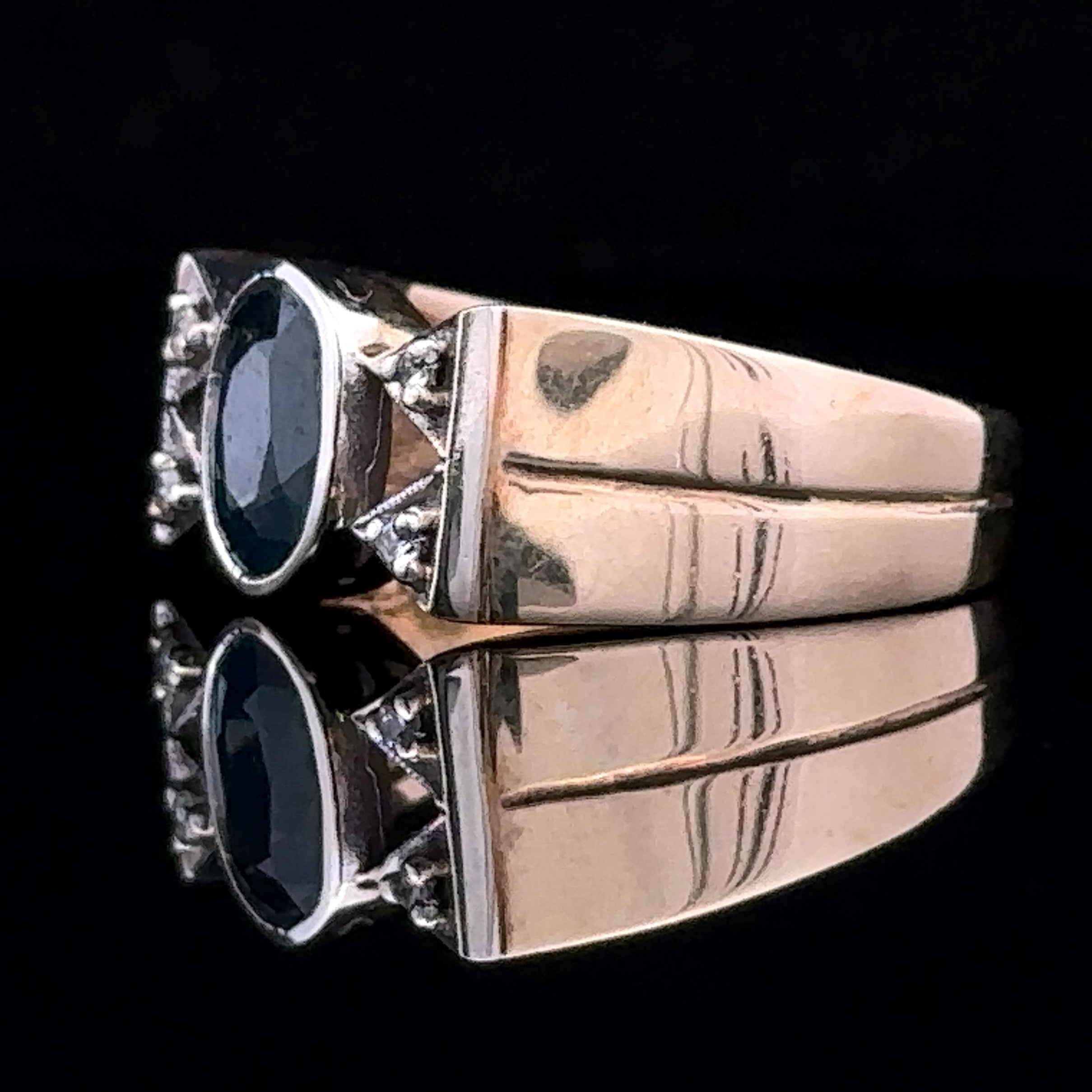 Jane Sapphire And Diamond Ring