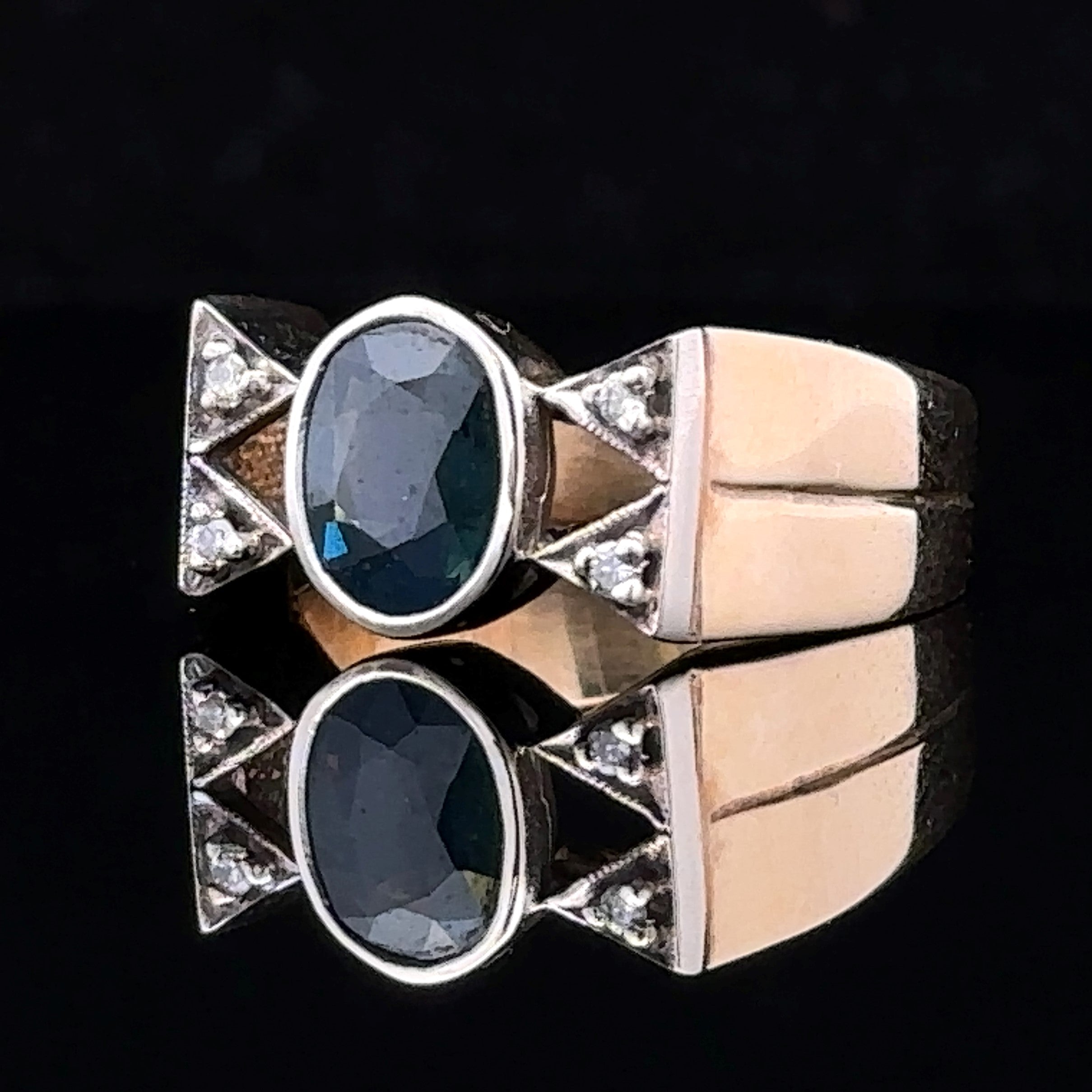 Jane Sapphire And Diamond Ring