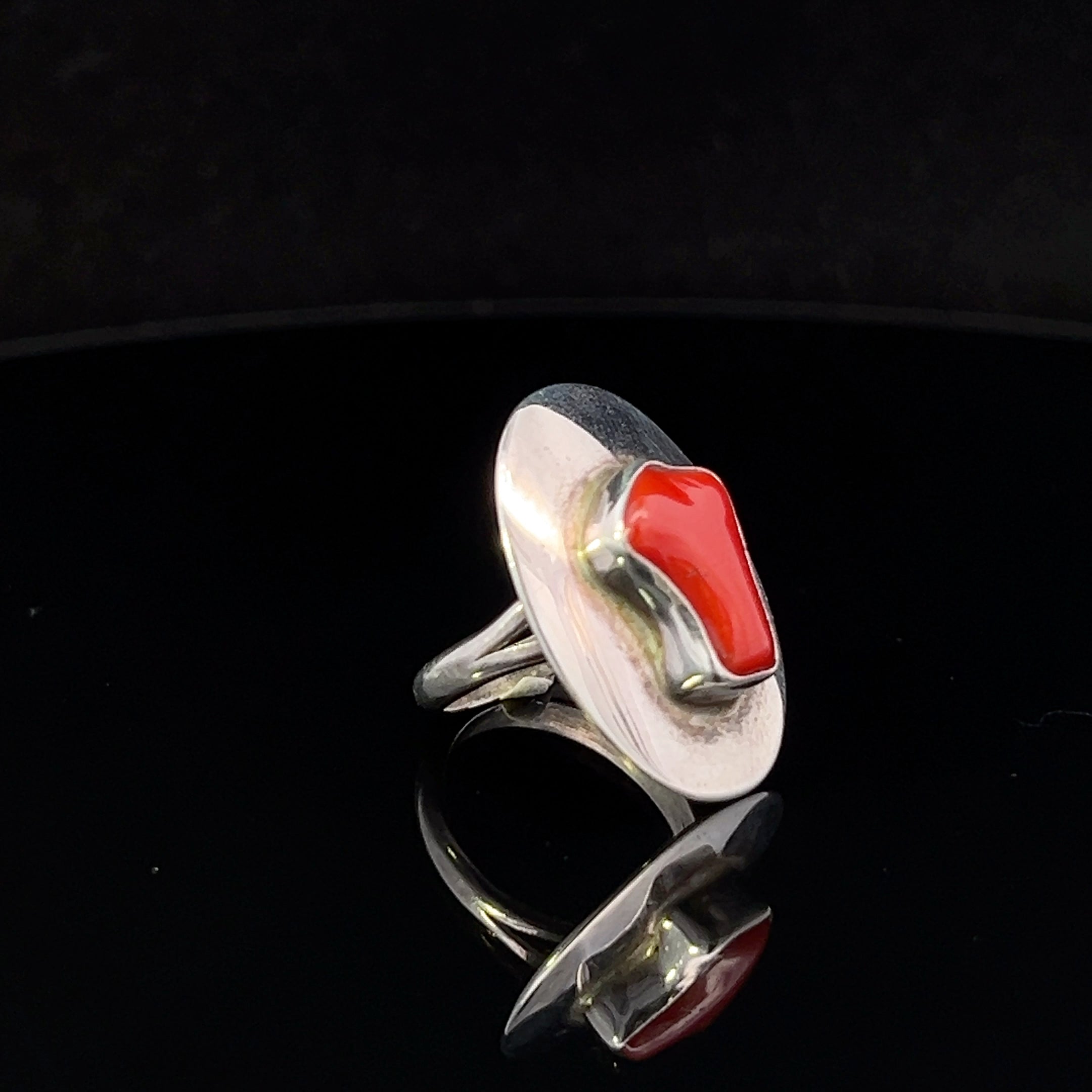 Cassidy S/S Coral Ring