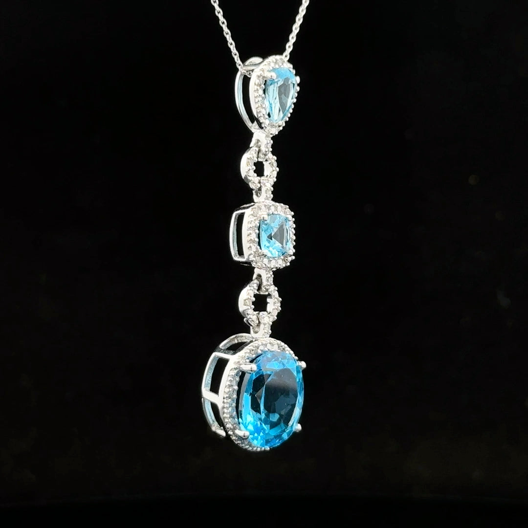 Heavenly BlueTopaz Necklace