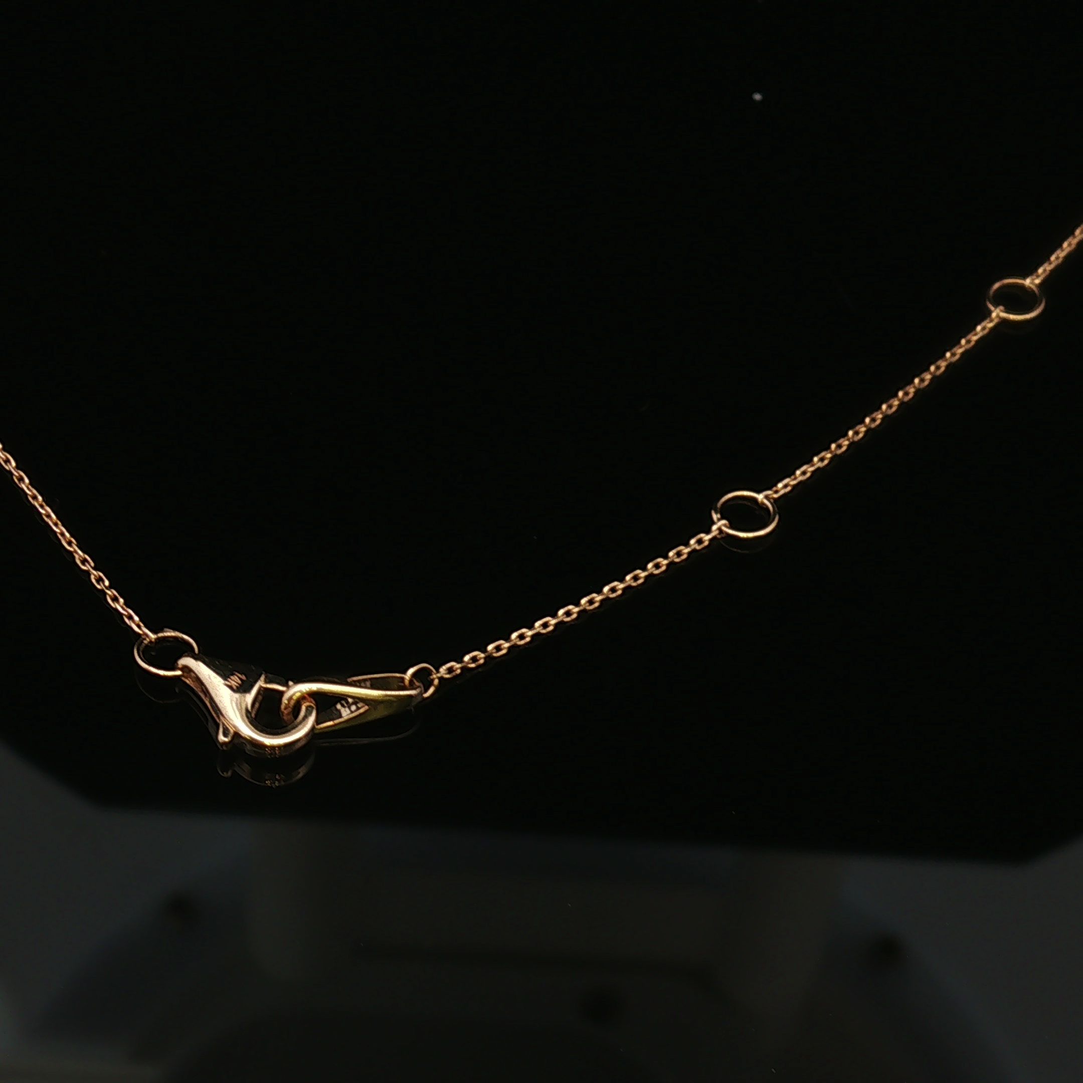 Petra 14KY Adjustable Bezel Set .22 CTW Diamond Necklace
