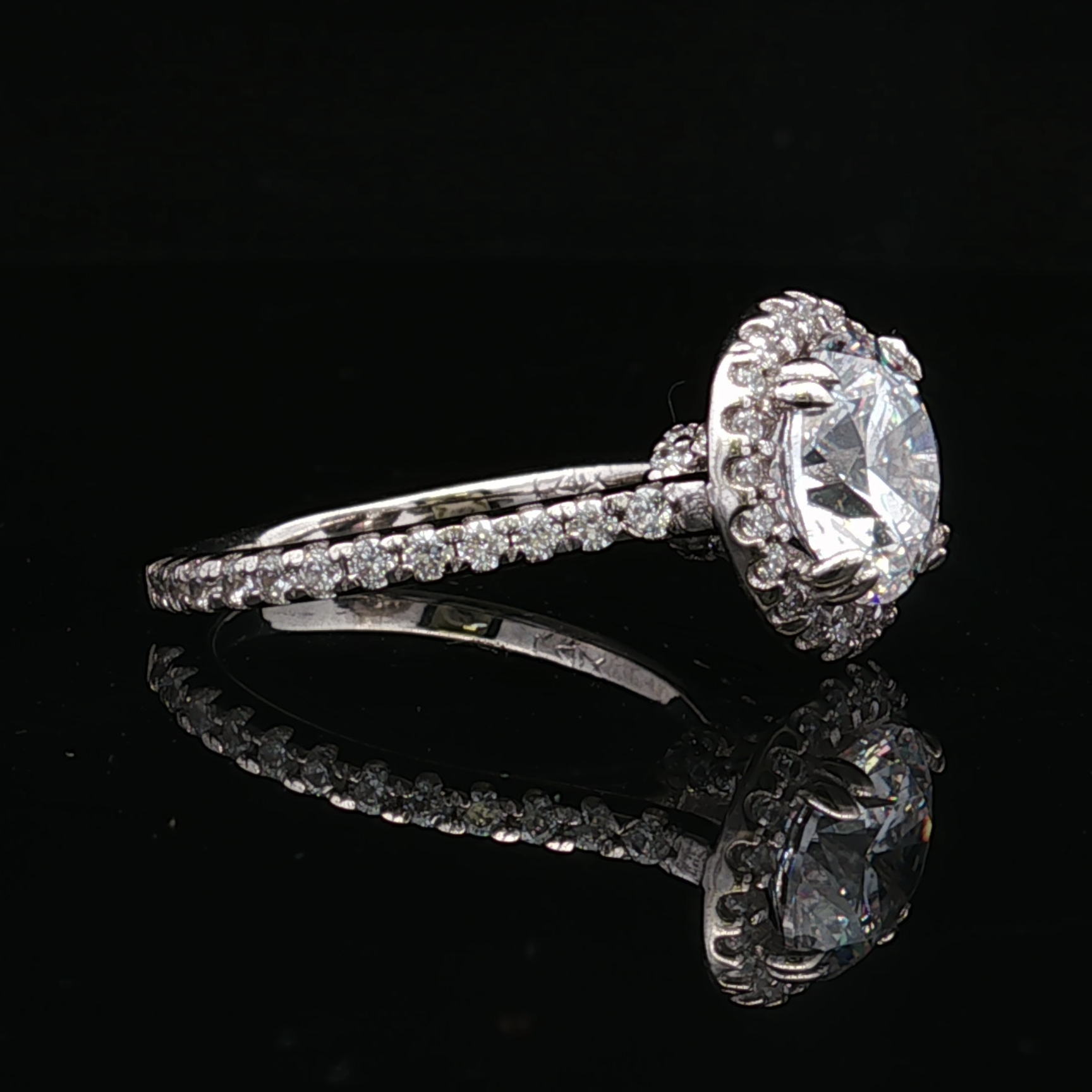 Rosie 14K White Gold 2.04CT Lab Diamond Ring with Accents