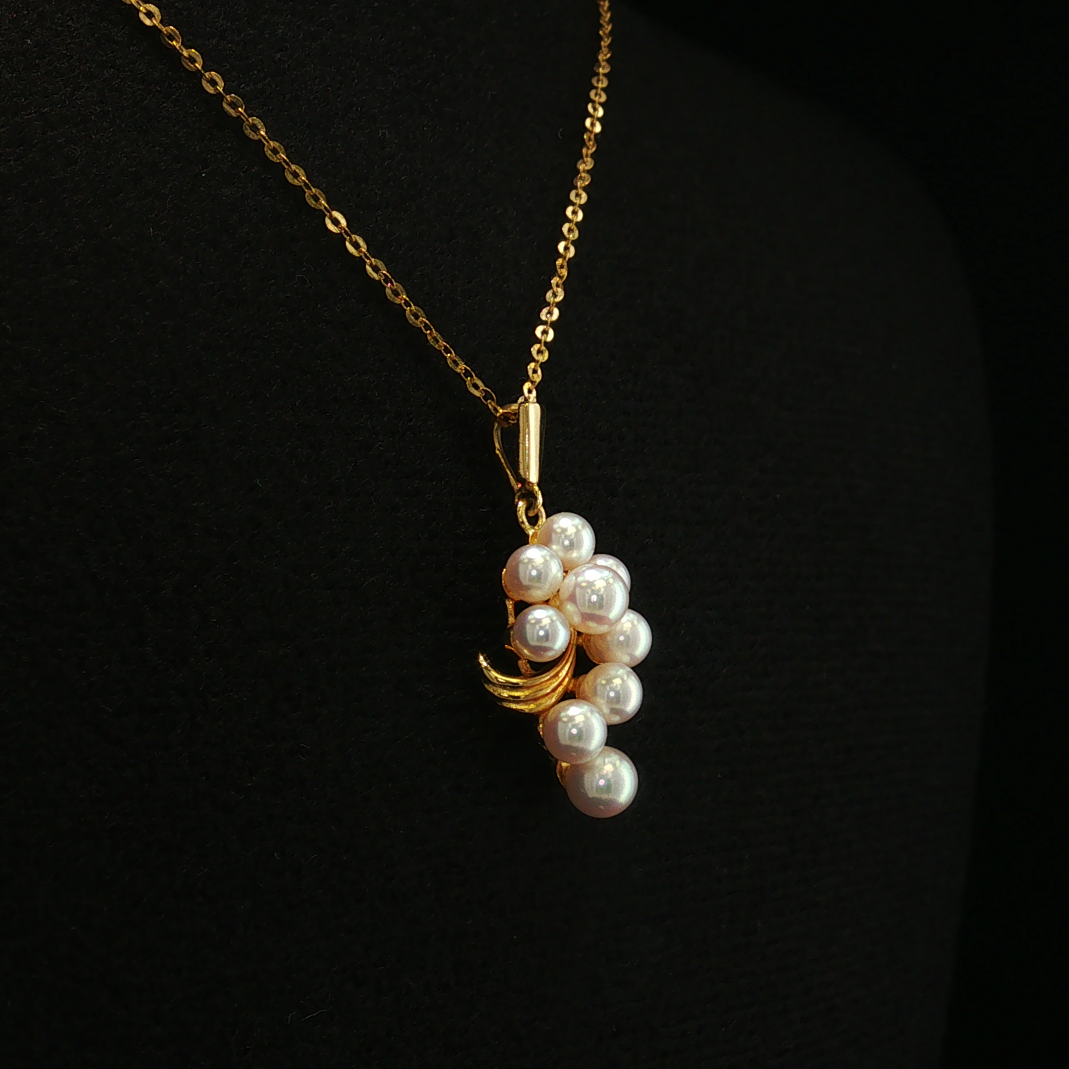 Maxine 18K Yellow Gold Pearl Pendant Necklace